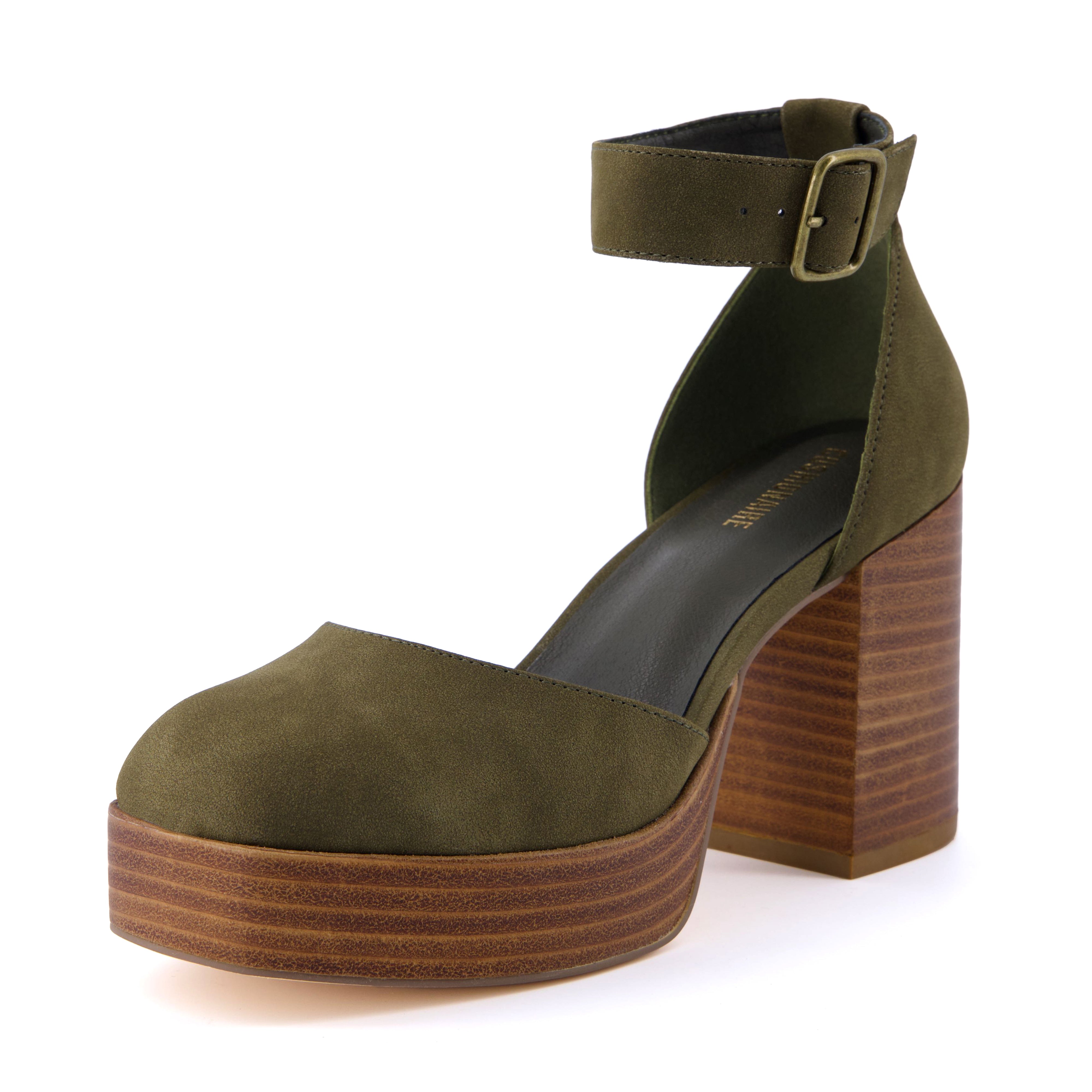 Tanner Platform Sandal Olive