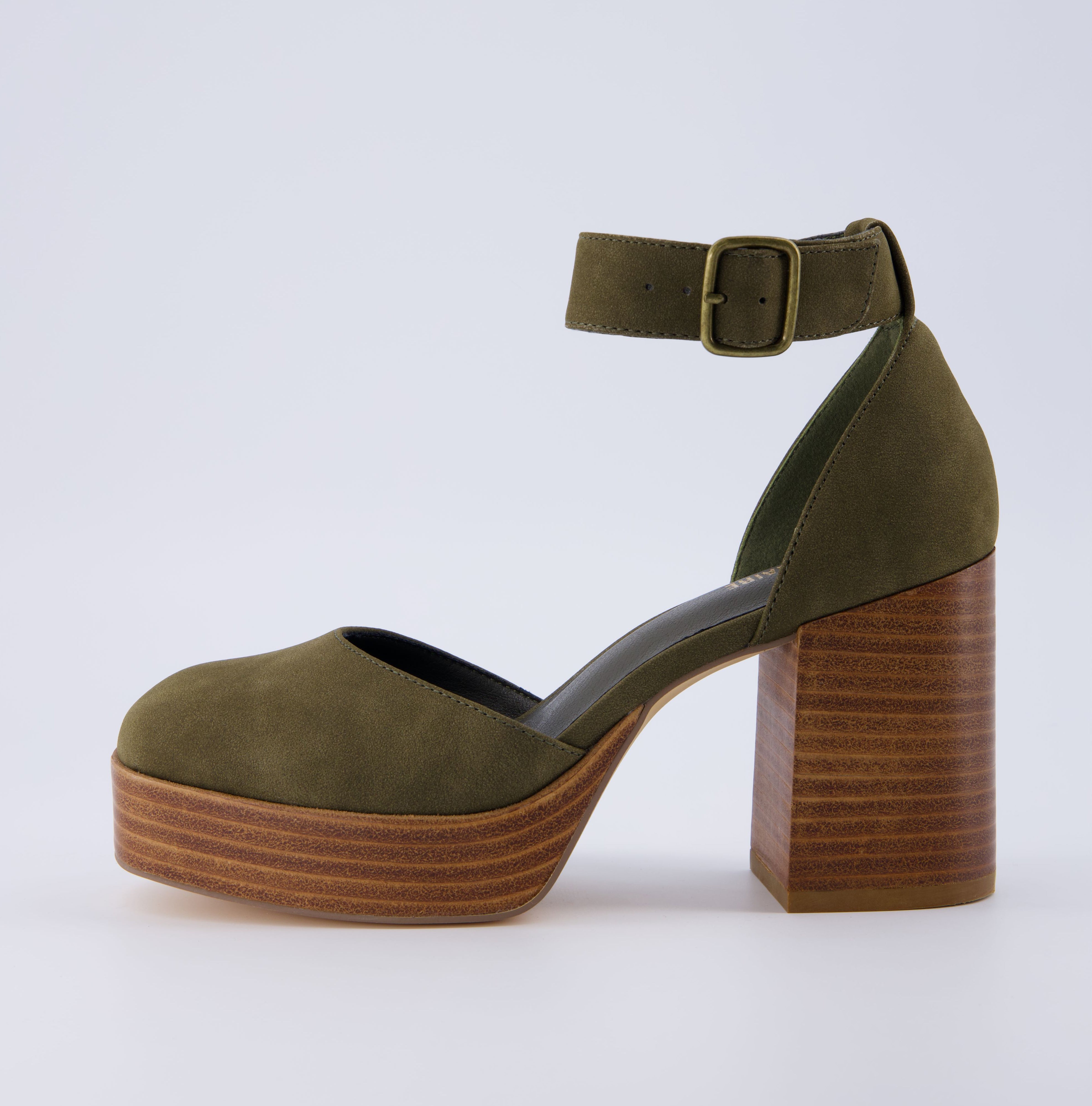 Tanner Platform Sandal Olive