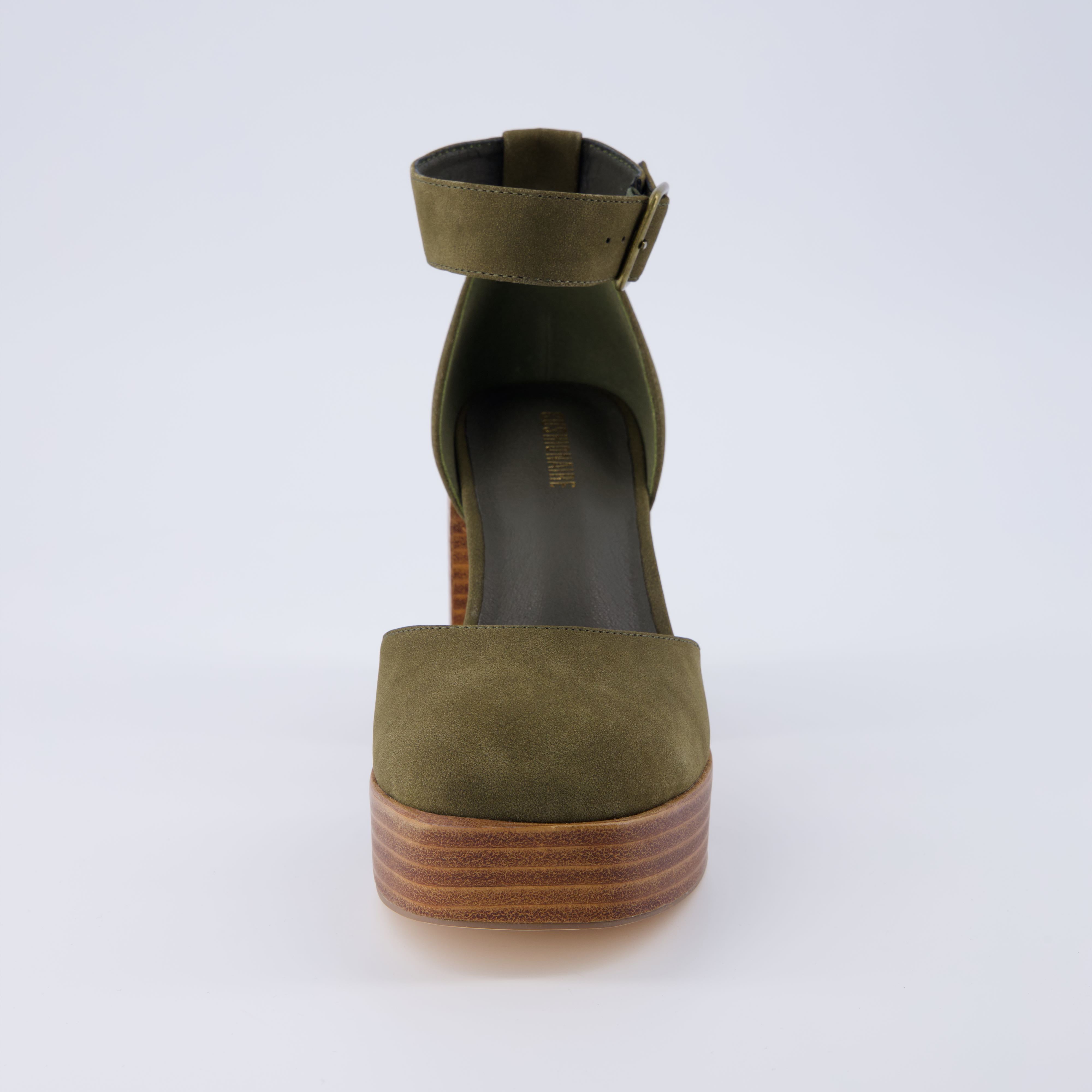 Tanner Platform Sandal Olive