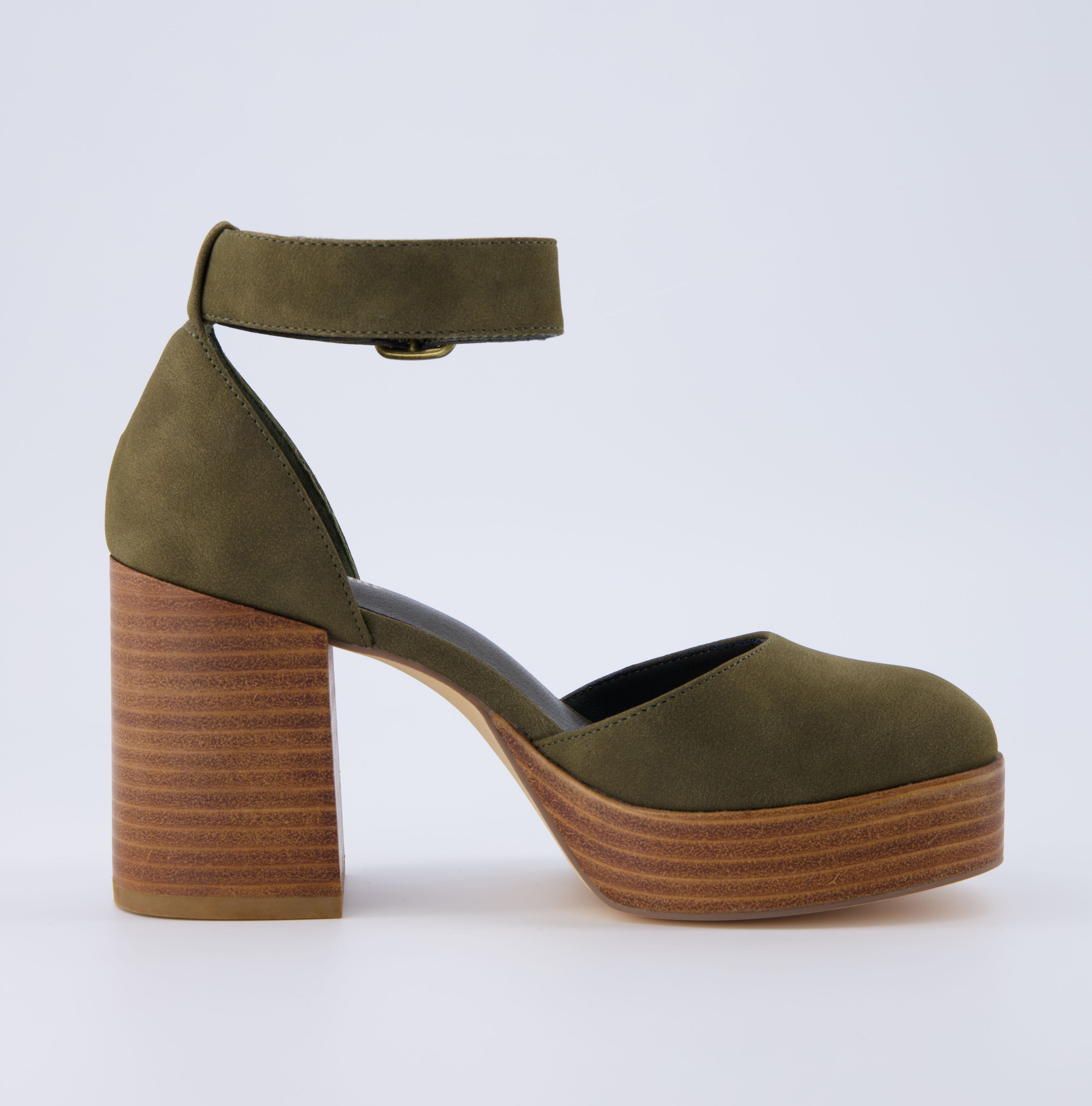 Tanner Platform Sandal Olive