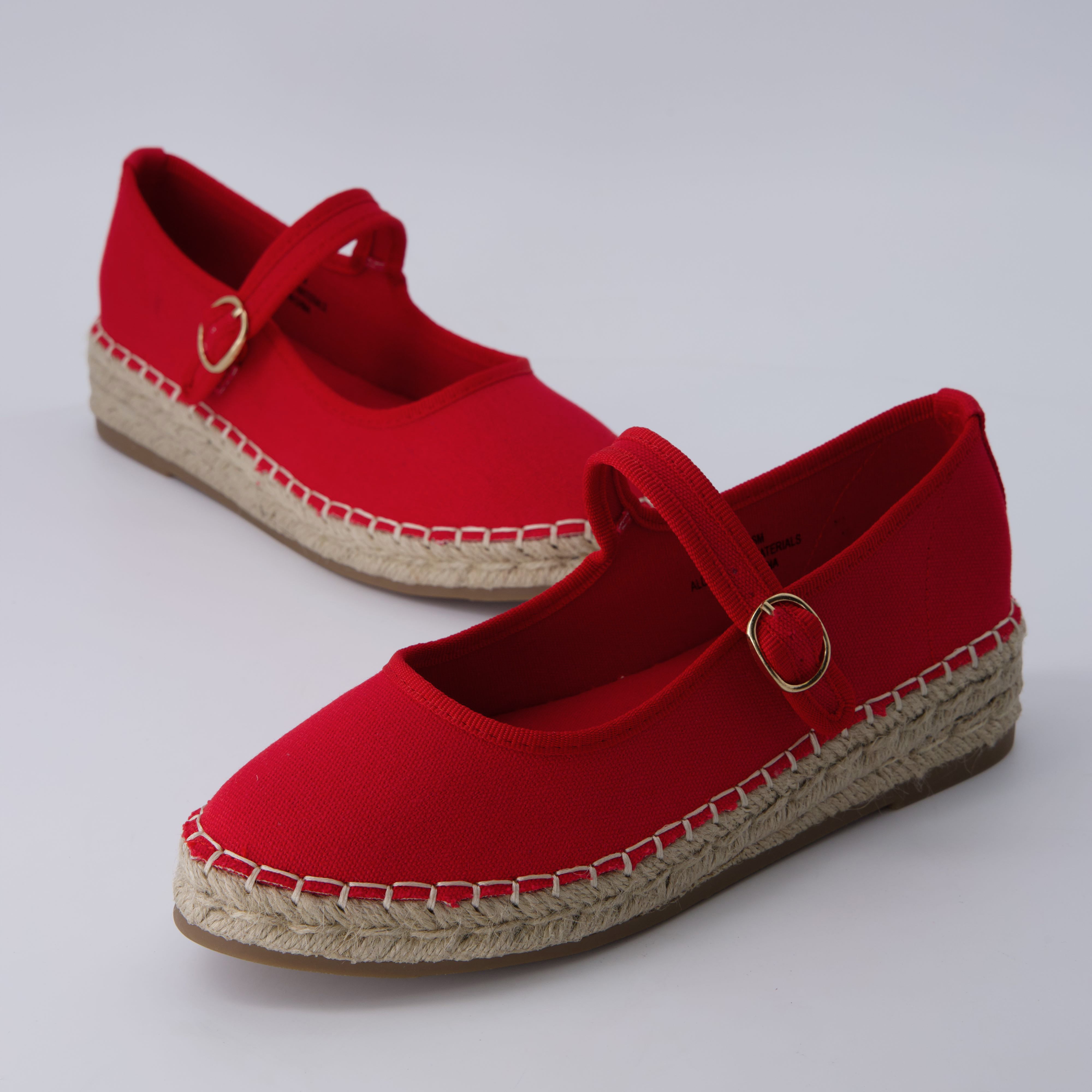 Tapas Canvas Flats Red