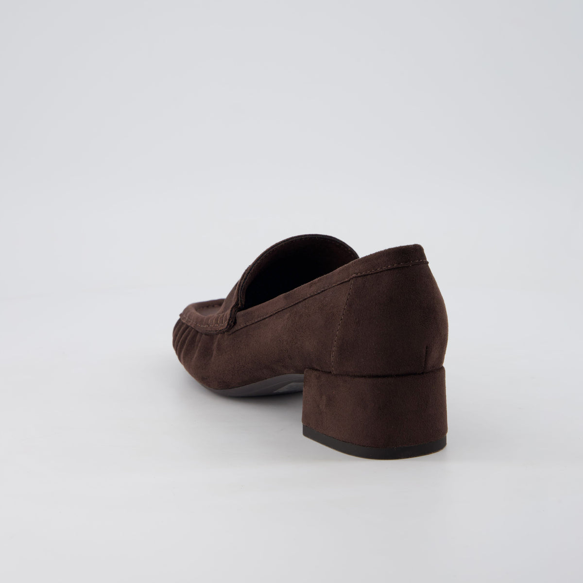 Teah Heeled Penny Loafers Coffee Medium