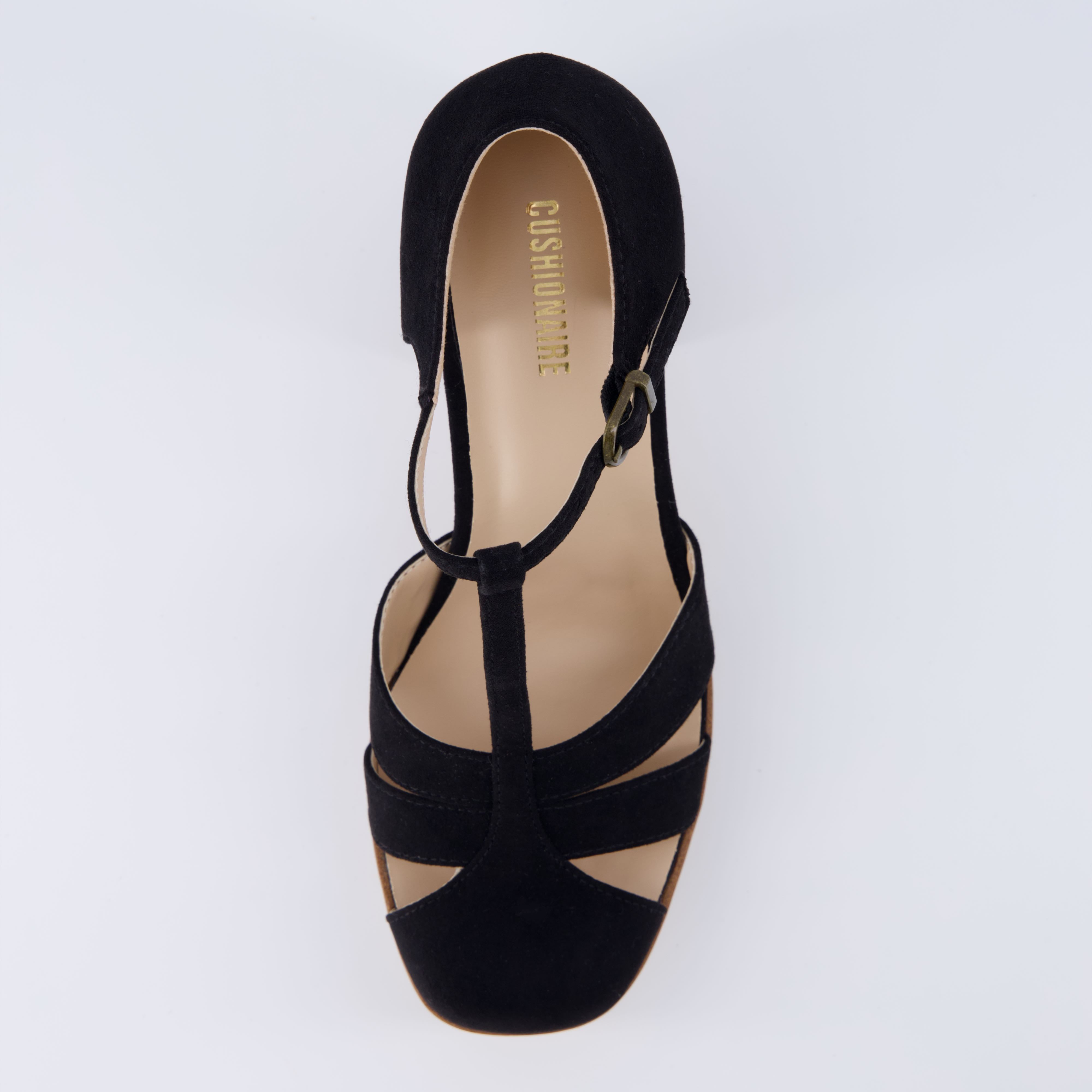 Tizzy Platform Heeled Sandal Black Suede