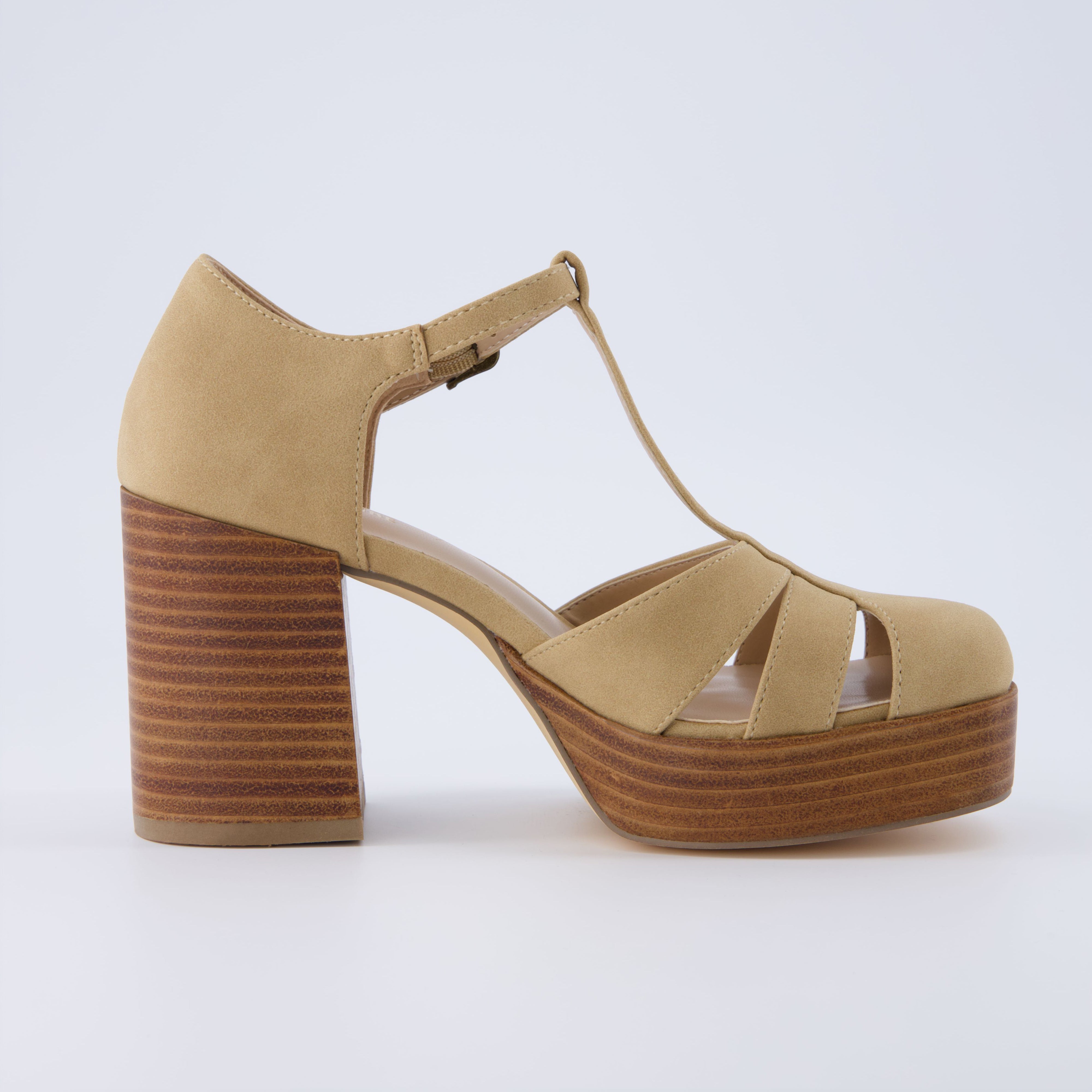 Tizzy Platform Heeled Sandal Sand