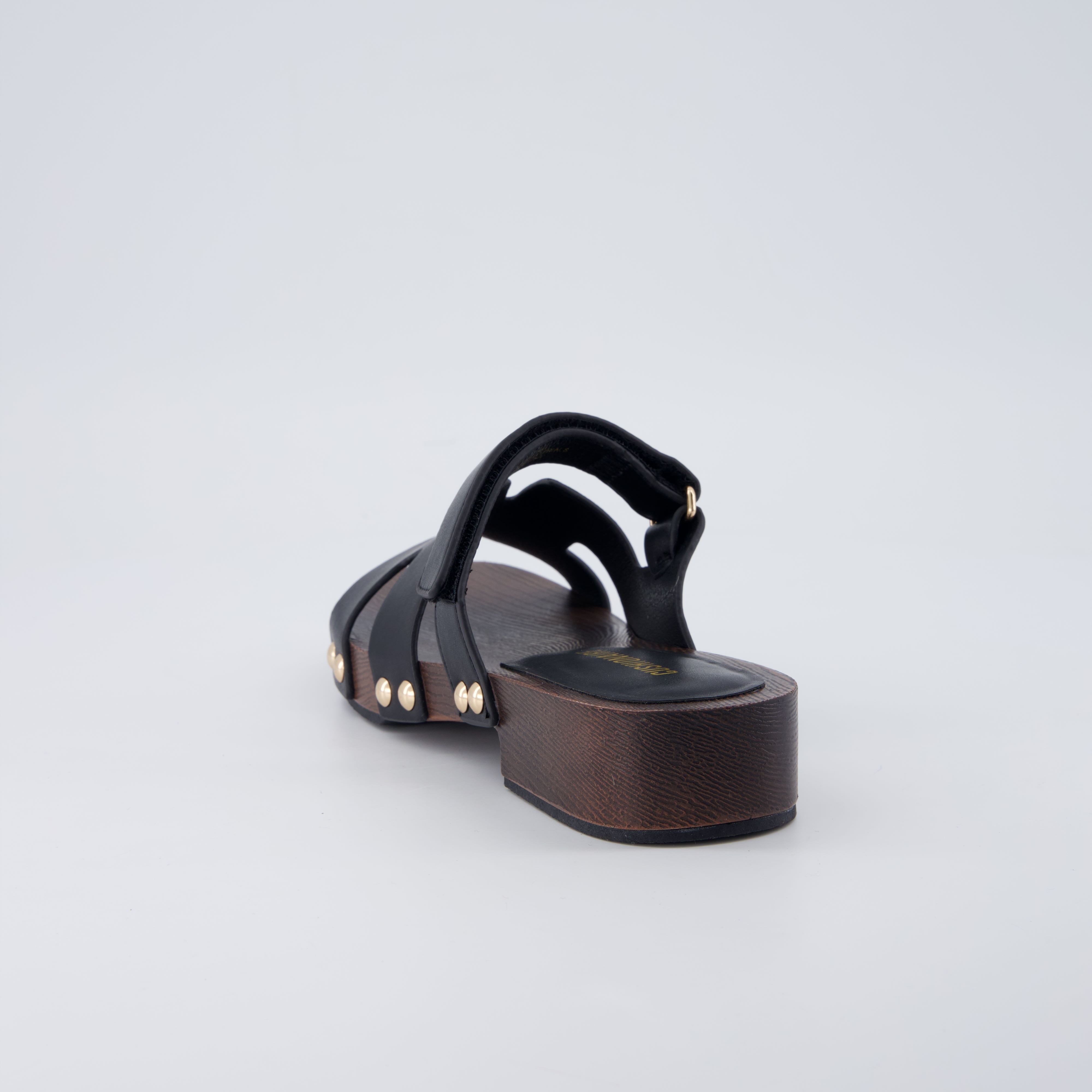 Tokyo Vegan Suede Sandal Black
