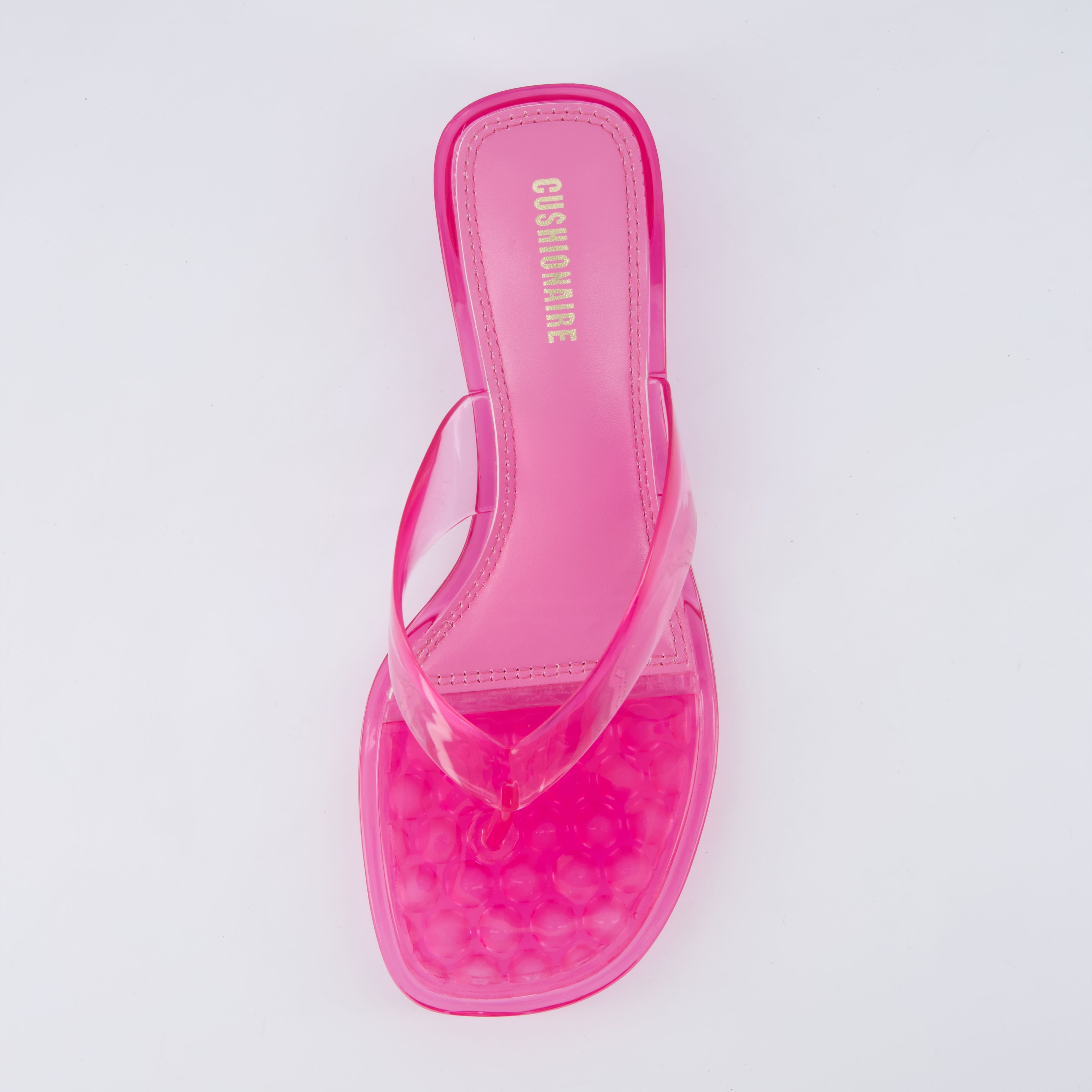 Toots Thong Strap Jelly Sandals PINK Medium