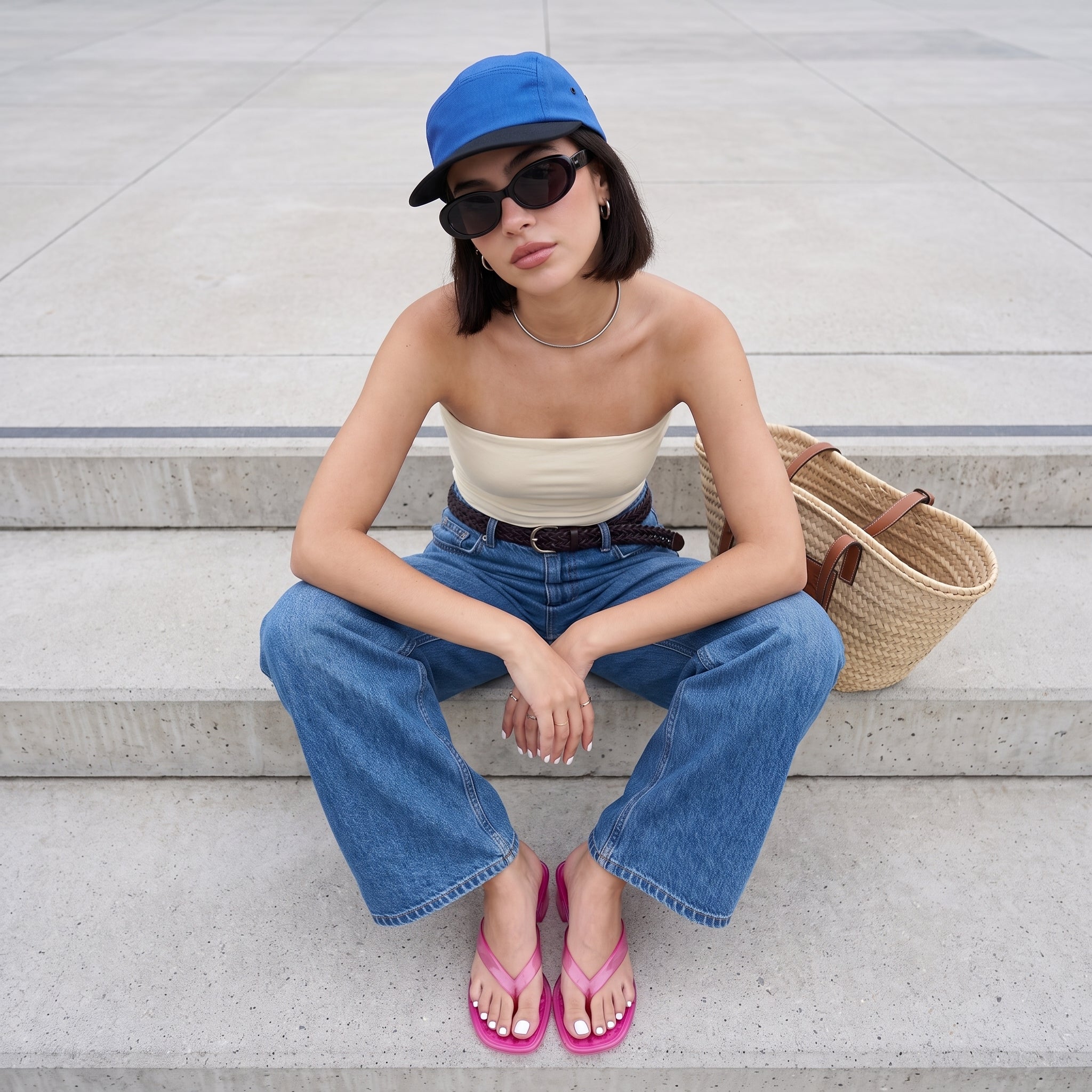 Toots Jelly Block Heel Sandals Pink Medium
