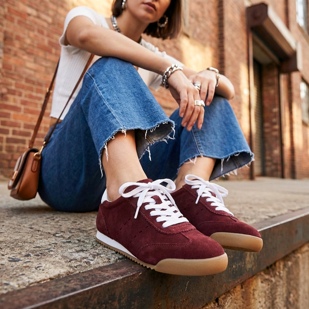 Topcat Suede Sneakers Burgundy