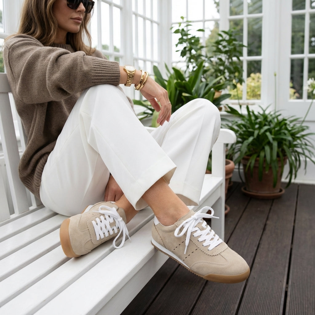 Topcat Suede Sneakers Biscuit