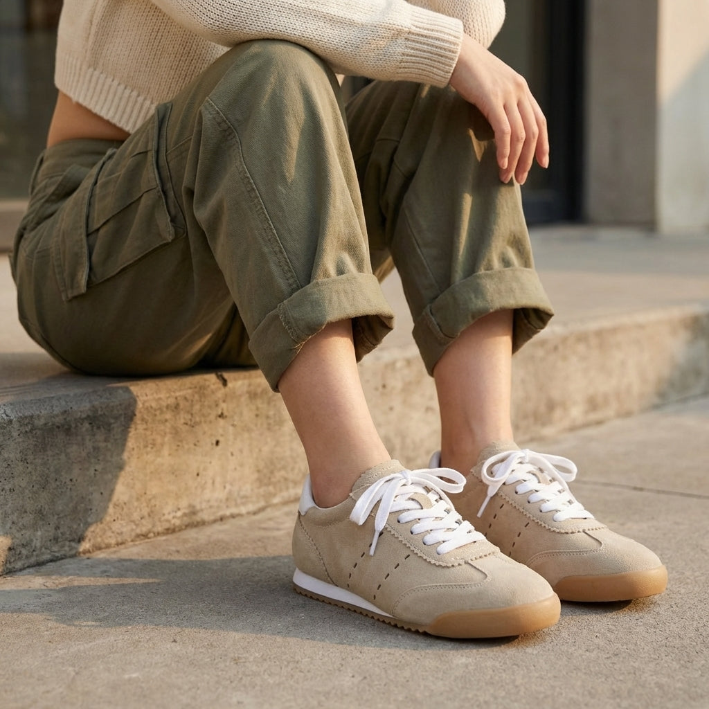 Topcat Suede Sneakers Biscuit