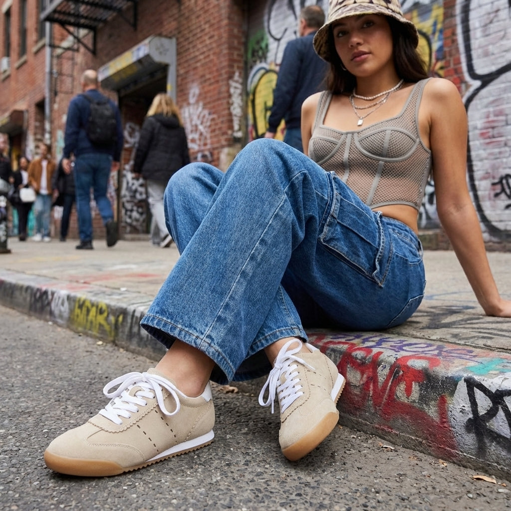 Topcat Suede Sneakers Biscuit