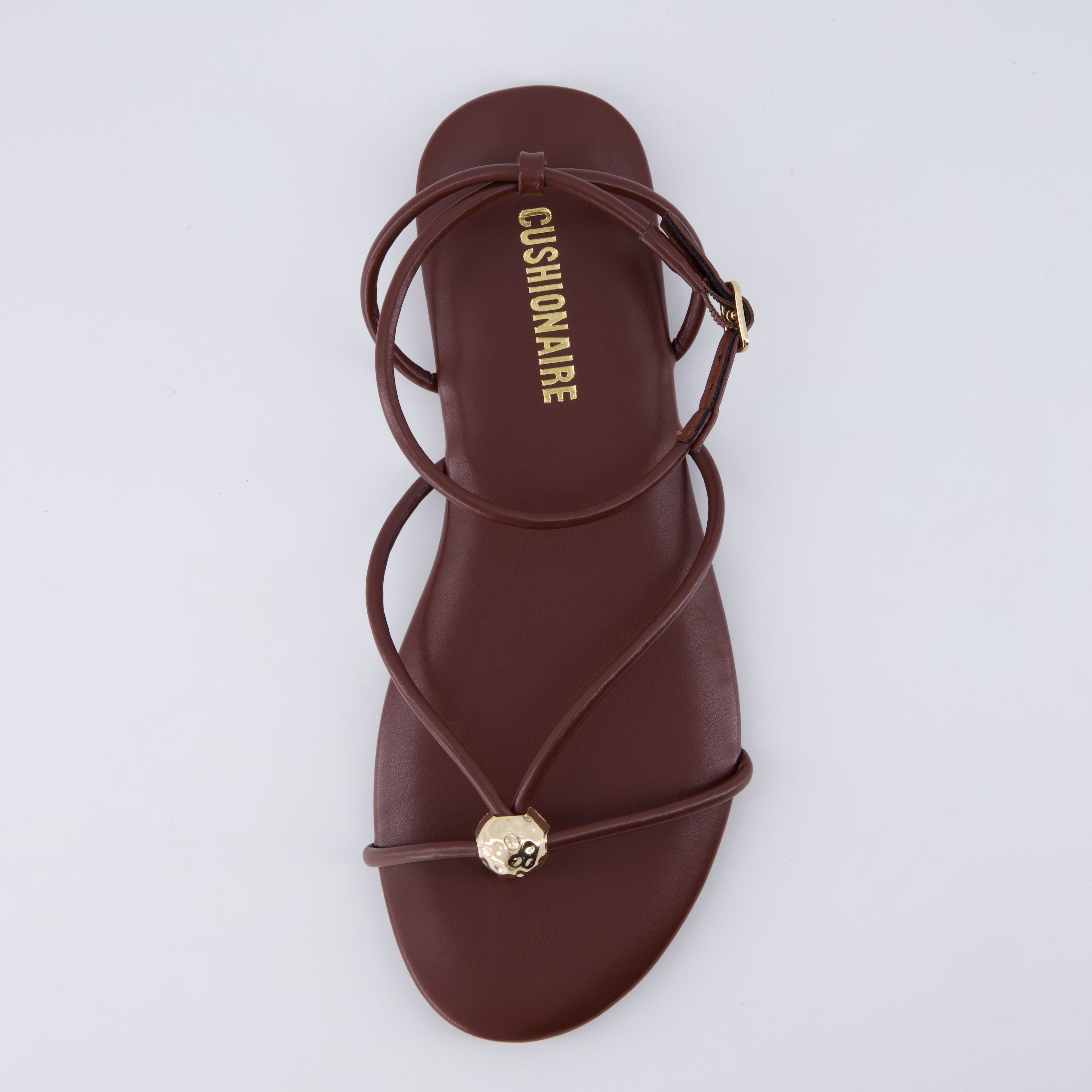 Tory Strappy Flat Sandals Chocolate Medium