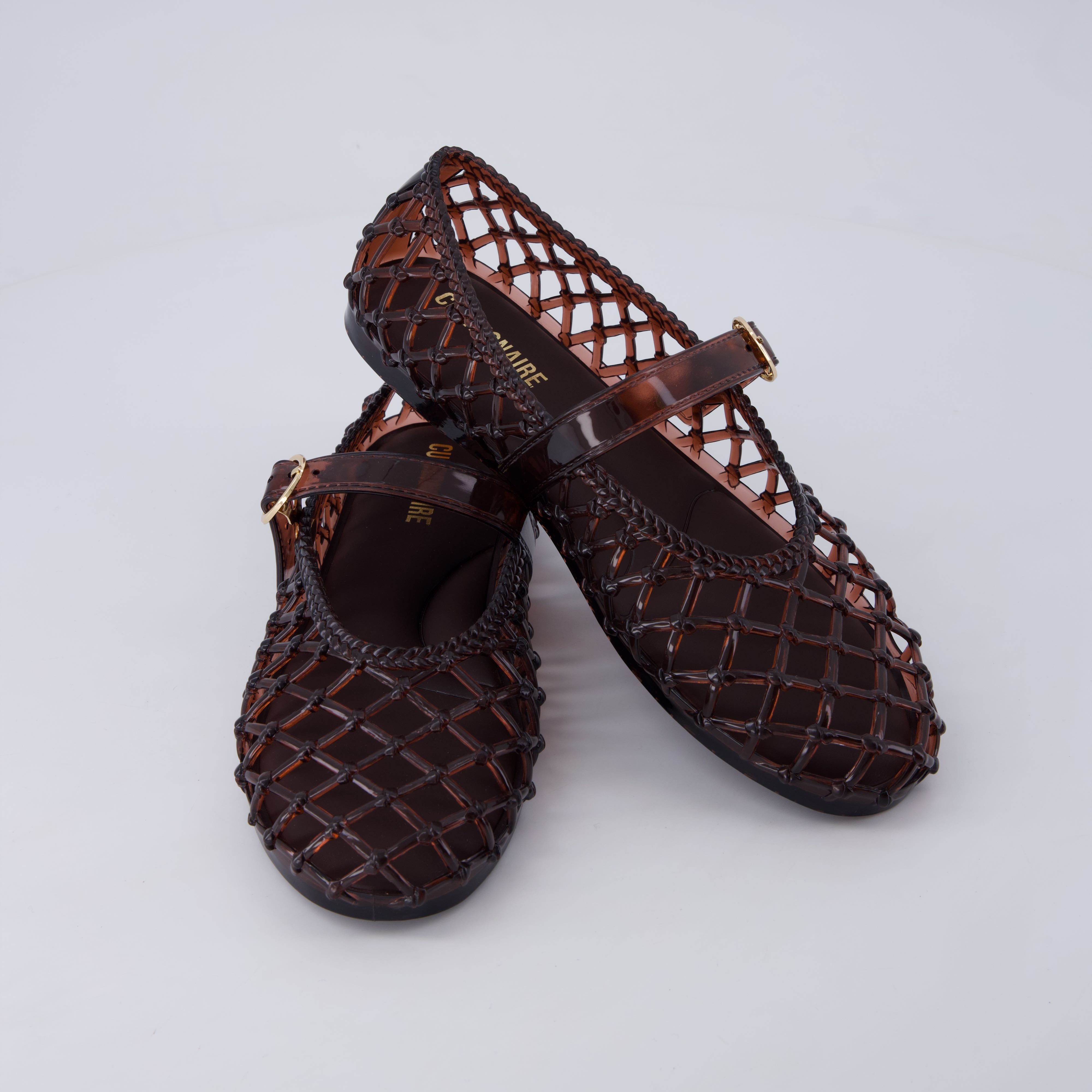 Twist Mary Jane Jelly Flats