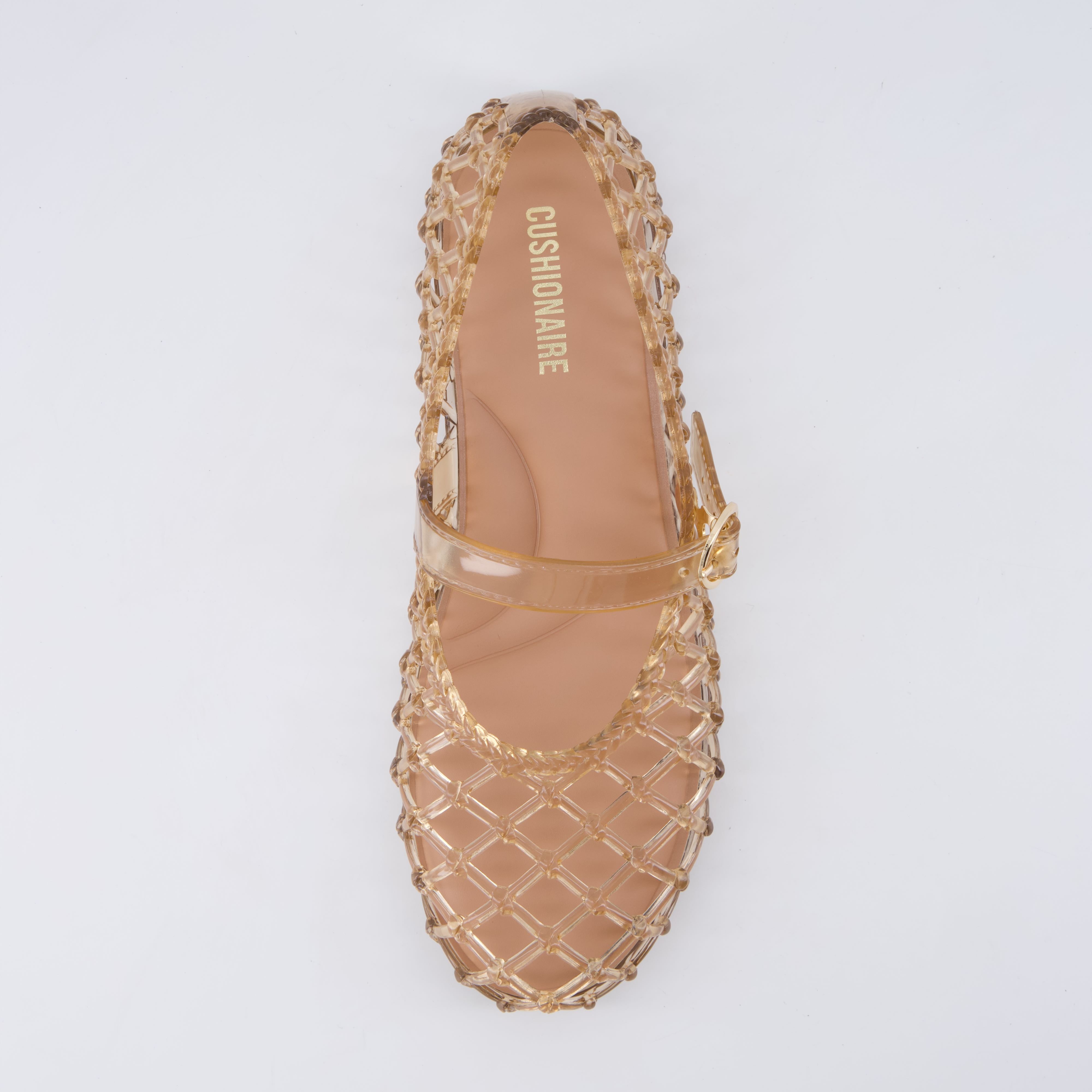 Twist Mary Jane Jelly Flats