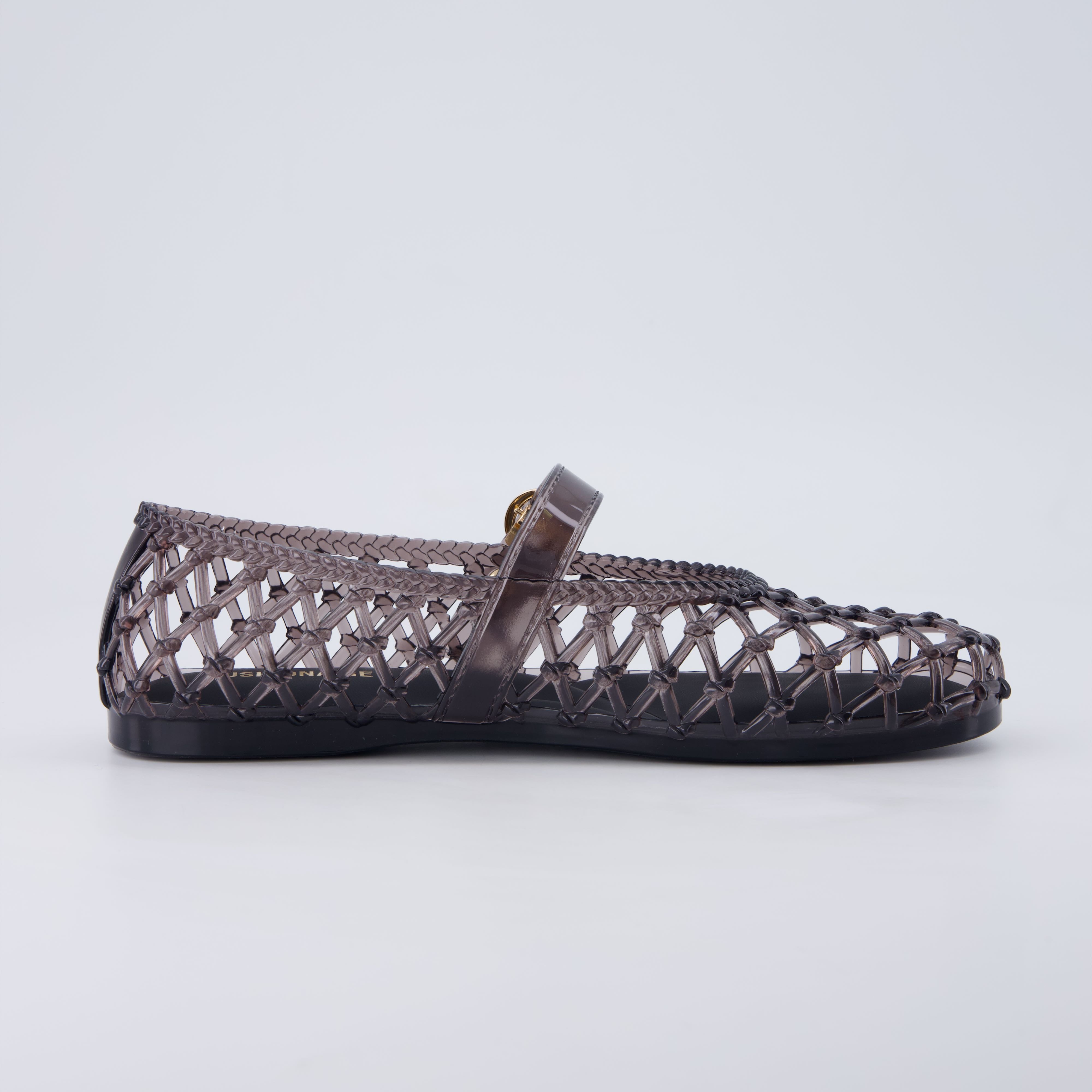 Twist Mary Jane Jelly Flats