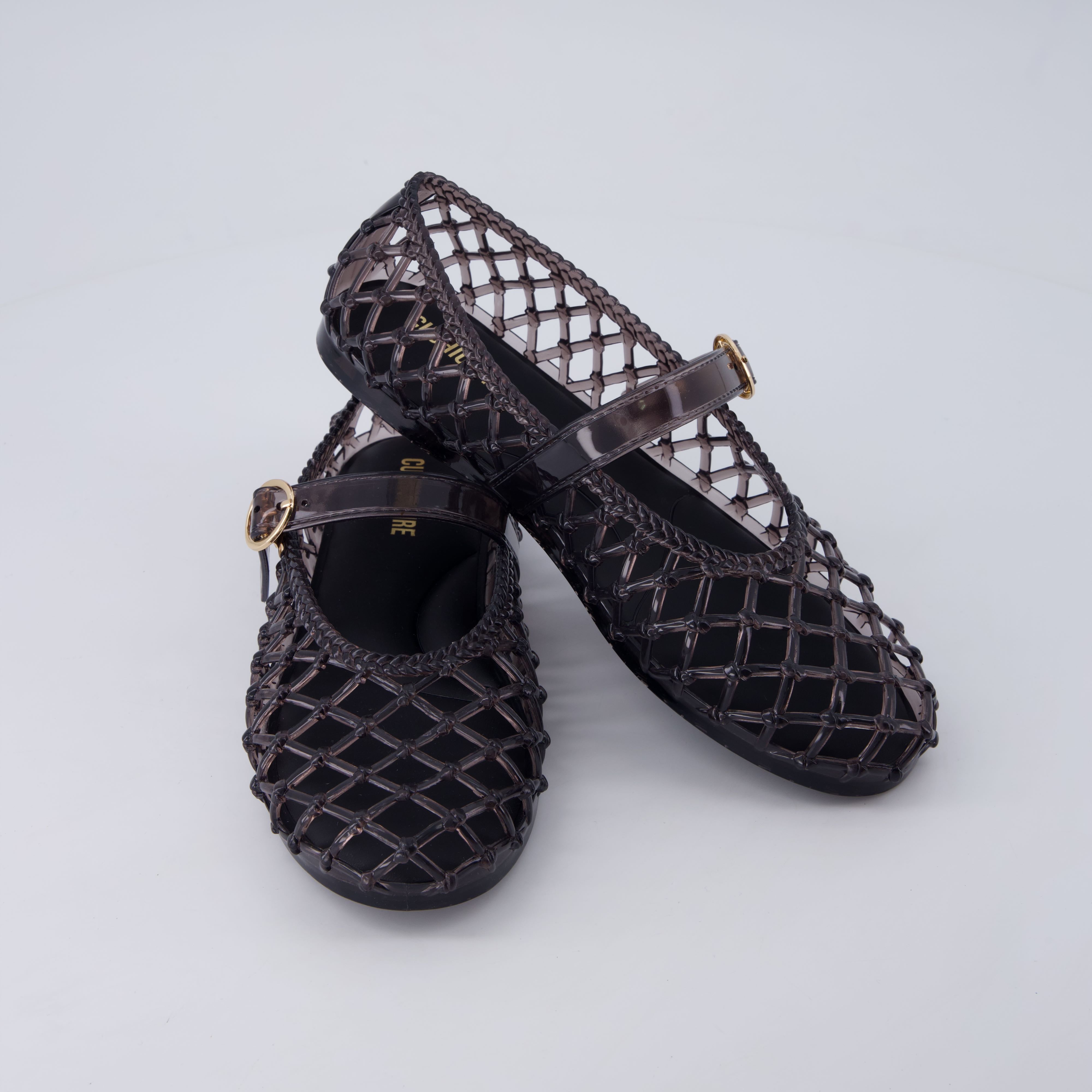 Twist Mary Jane Jelly Flats