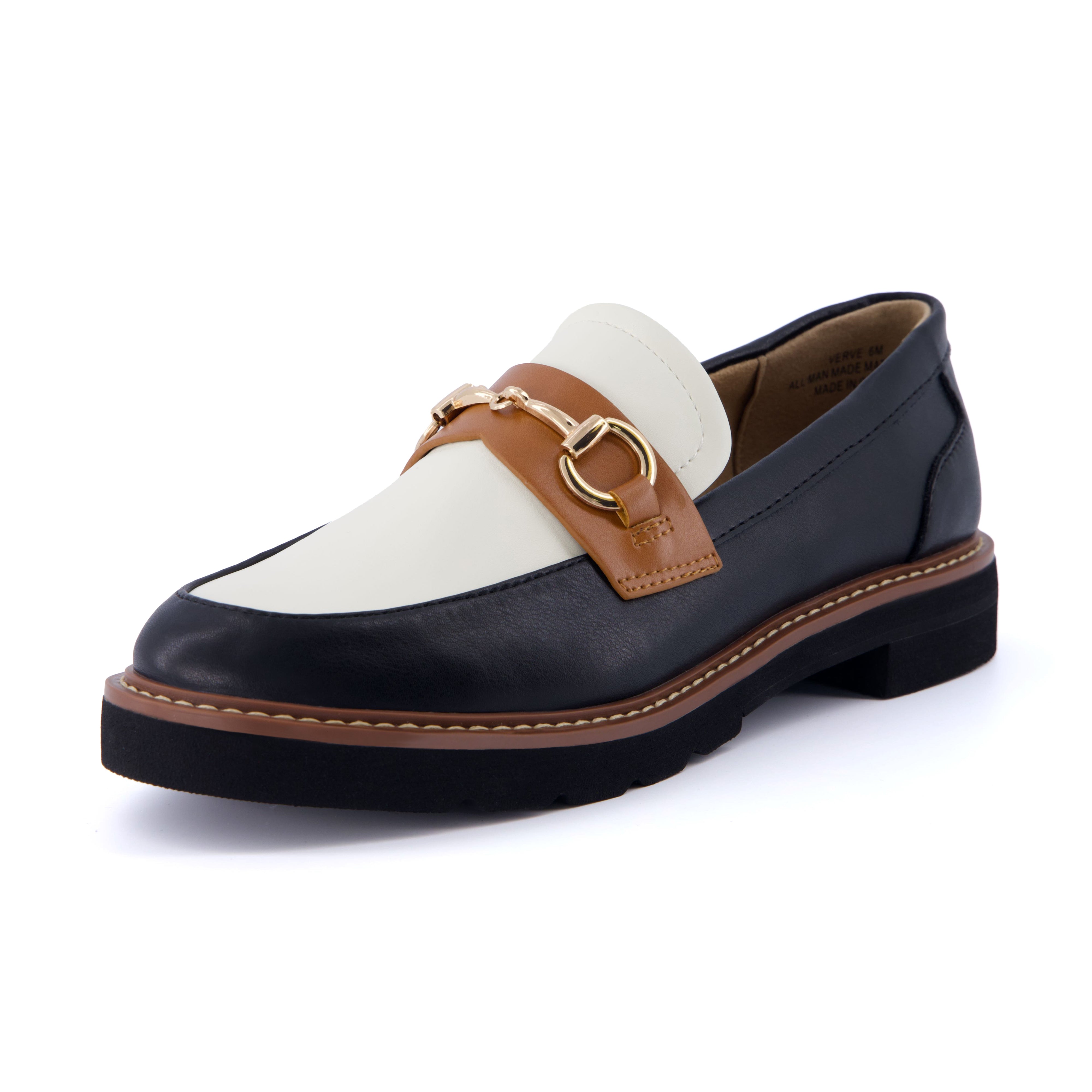 Verve Slip On Loafer Black White