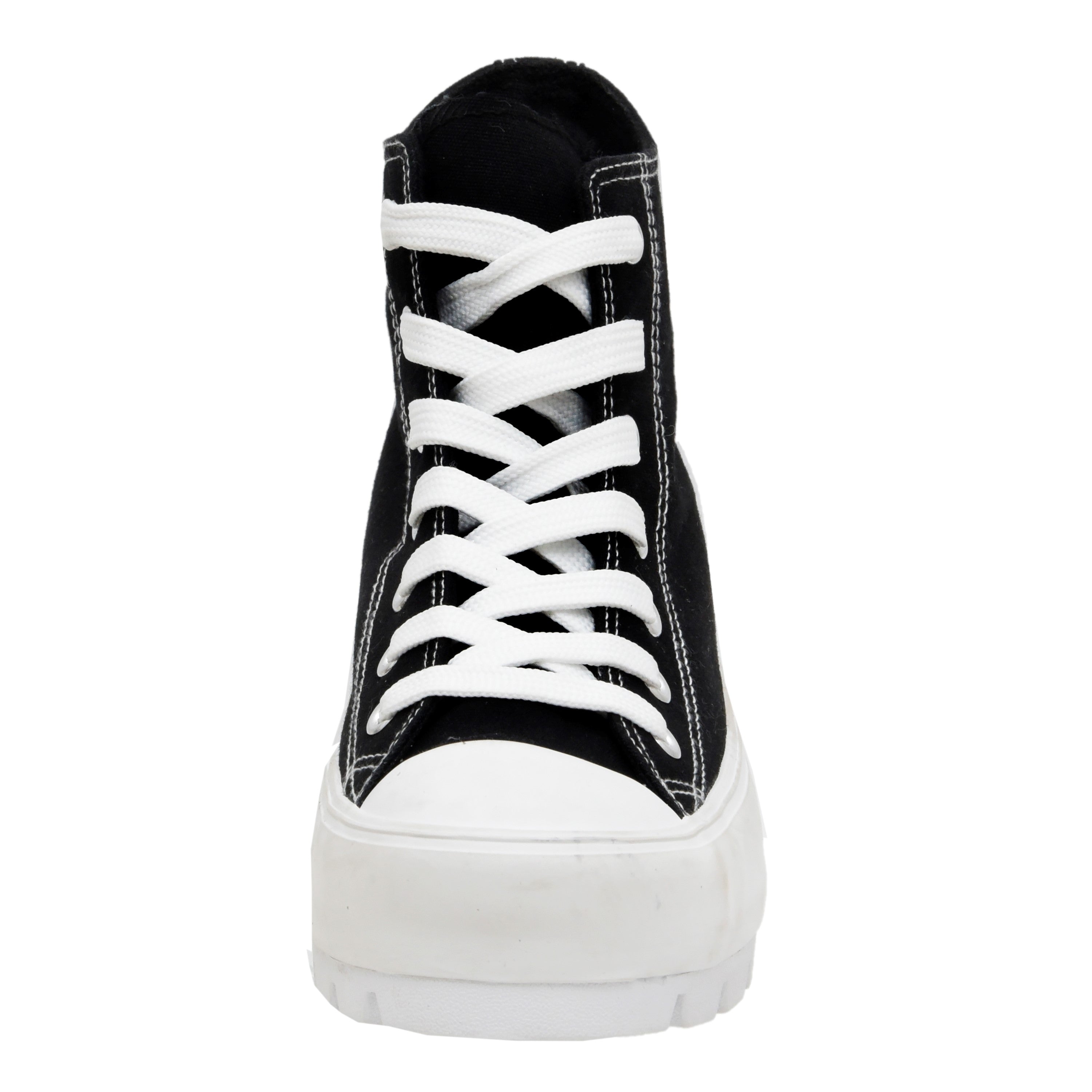 Vespa Lug Canvas Sneaker Black (Zipper)