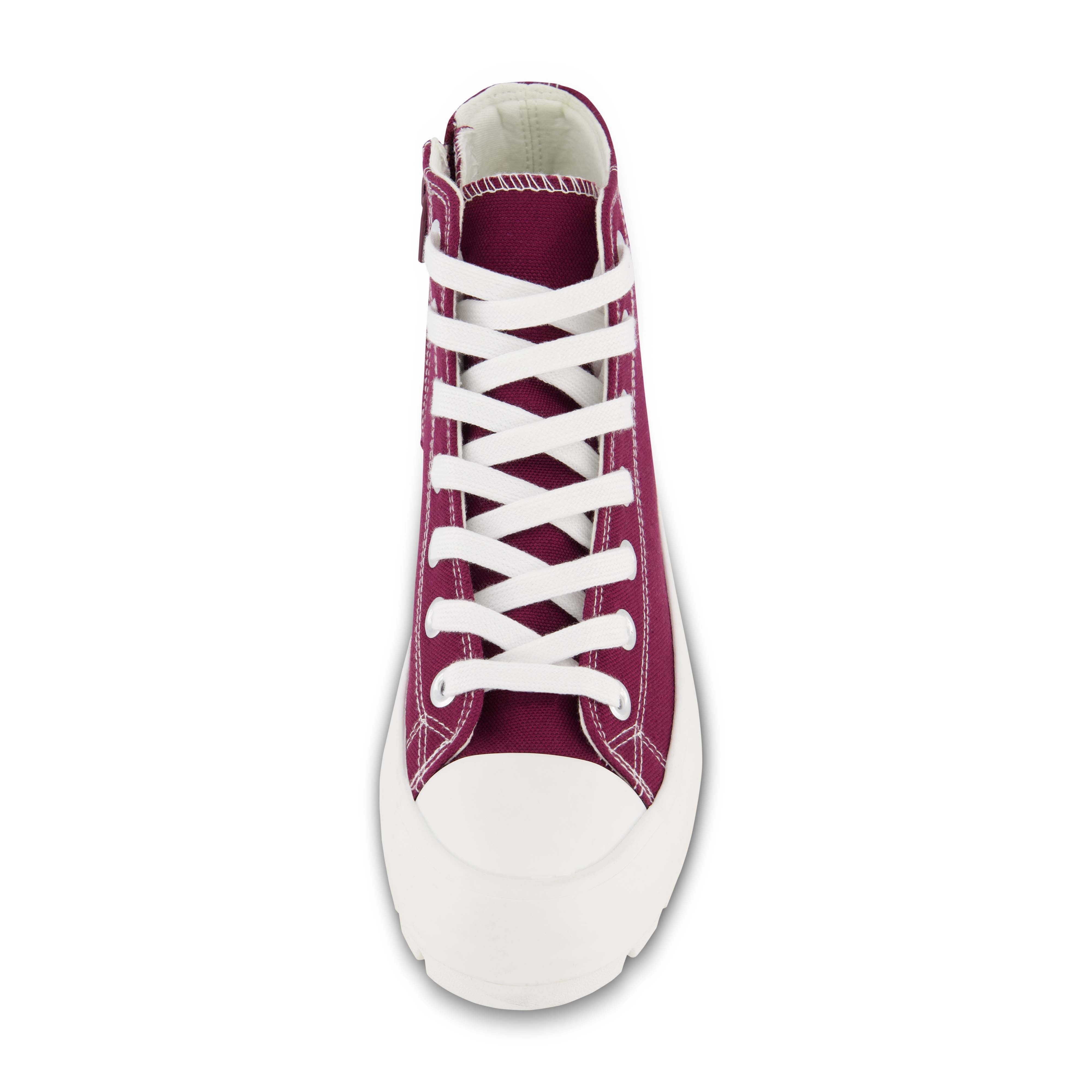 Vespa Lug Canvas Sneaker Burgundy