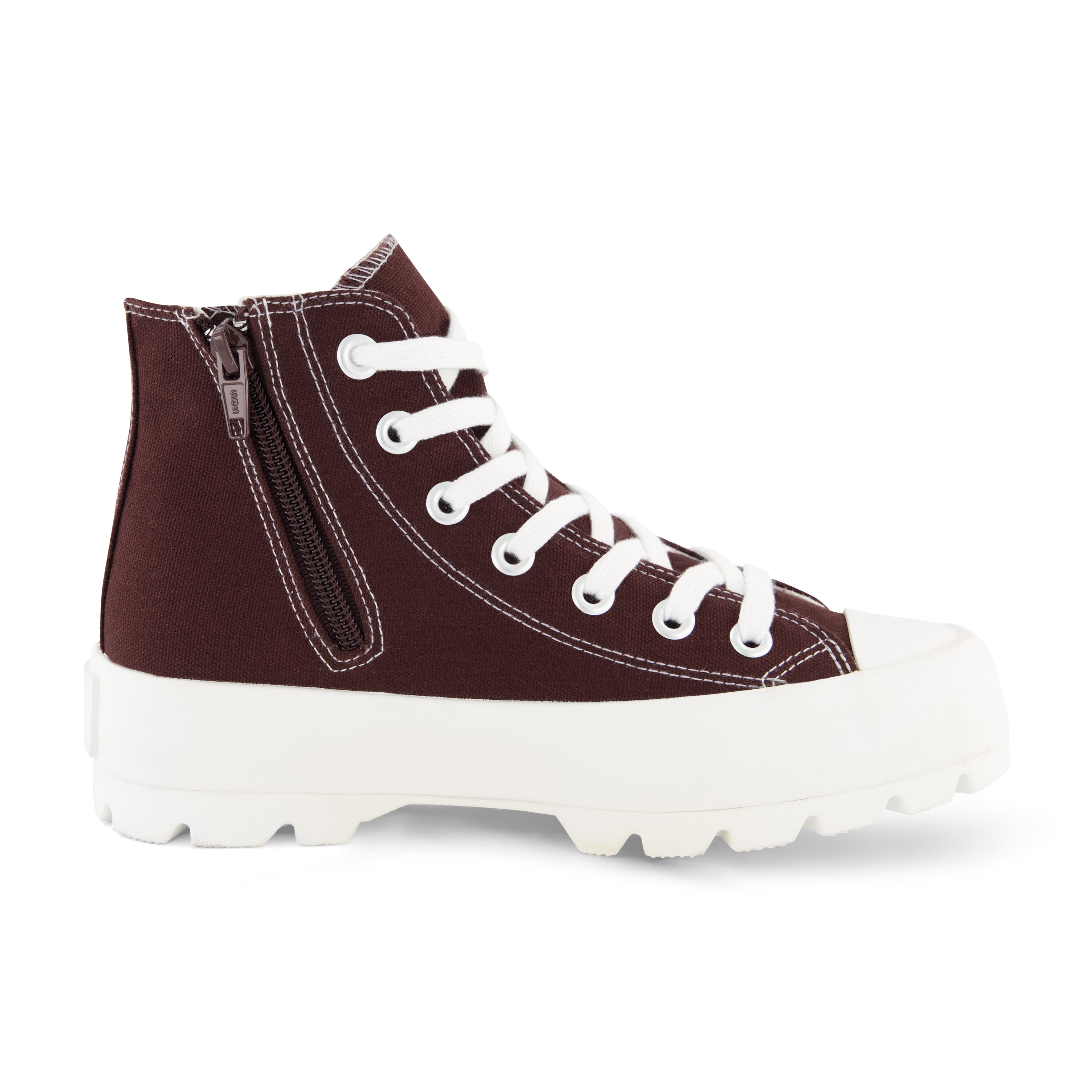 Vespa Lug Canvas Sneaker Chocolate