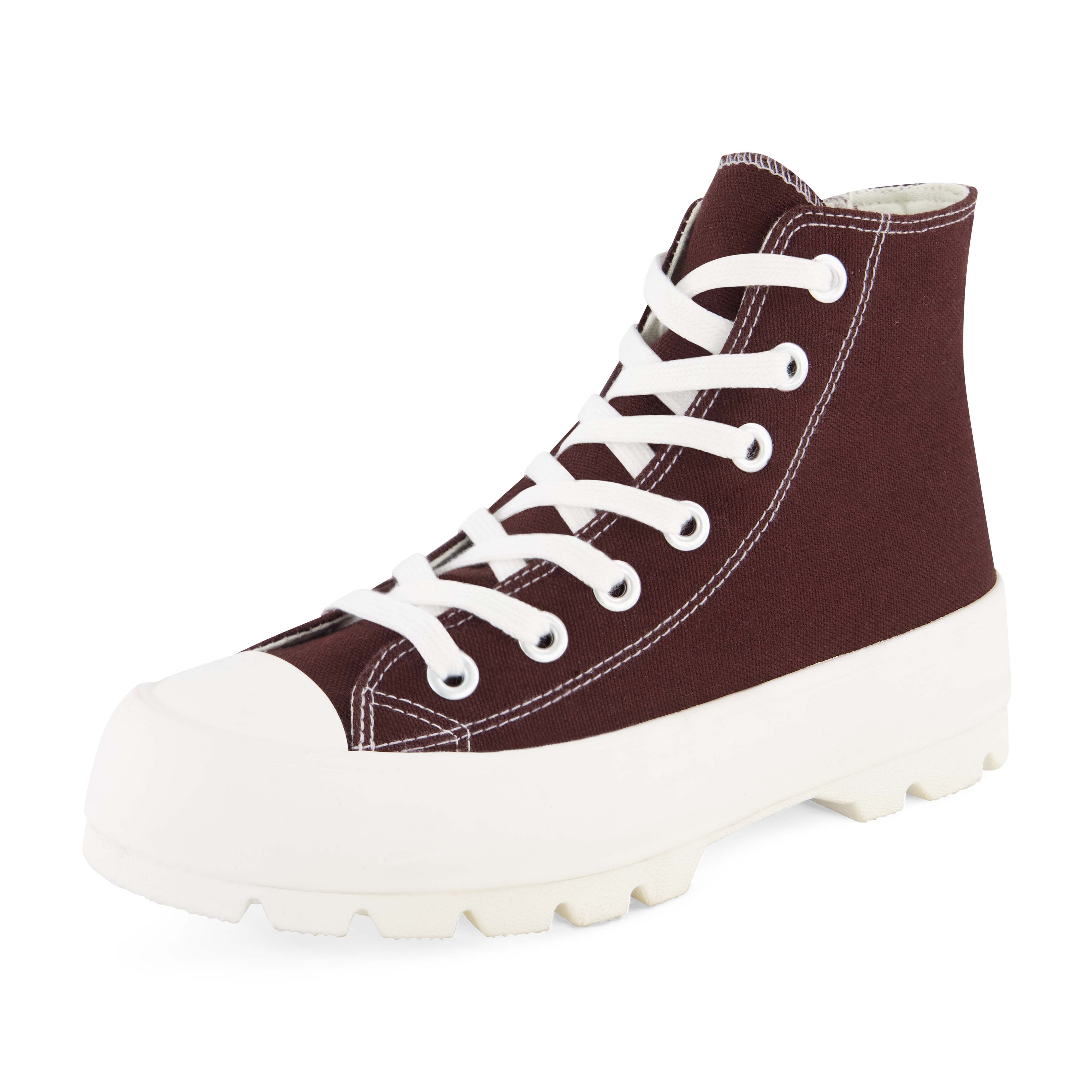 Vespa Lug Canvas Sneaker Chocolate