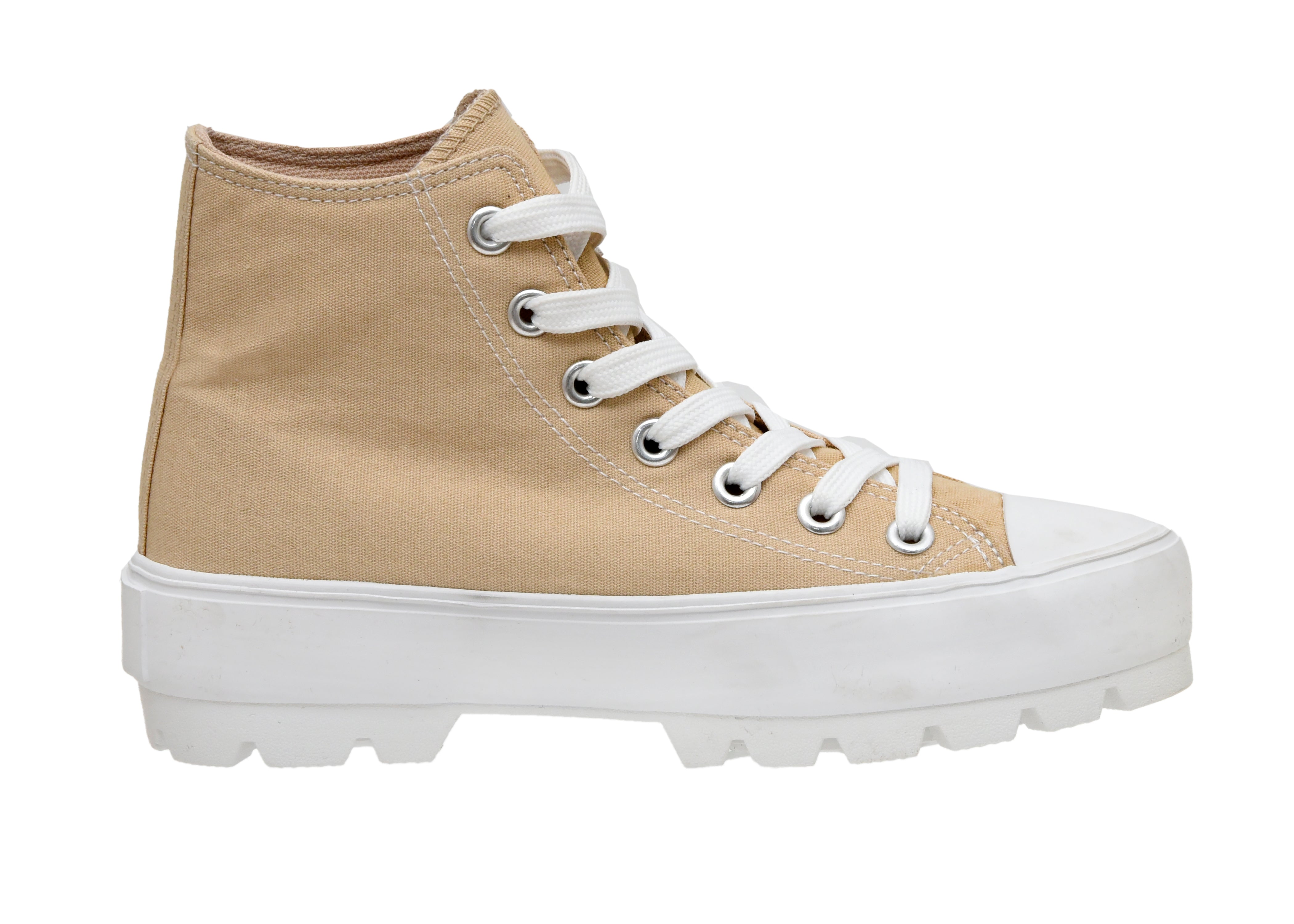 Vespa Lug Canvas Sneaker Natural