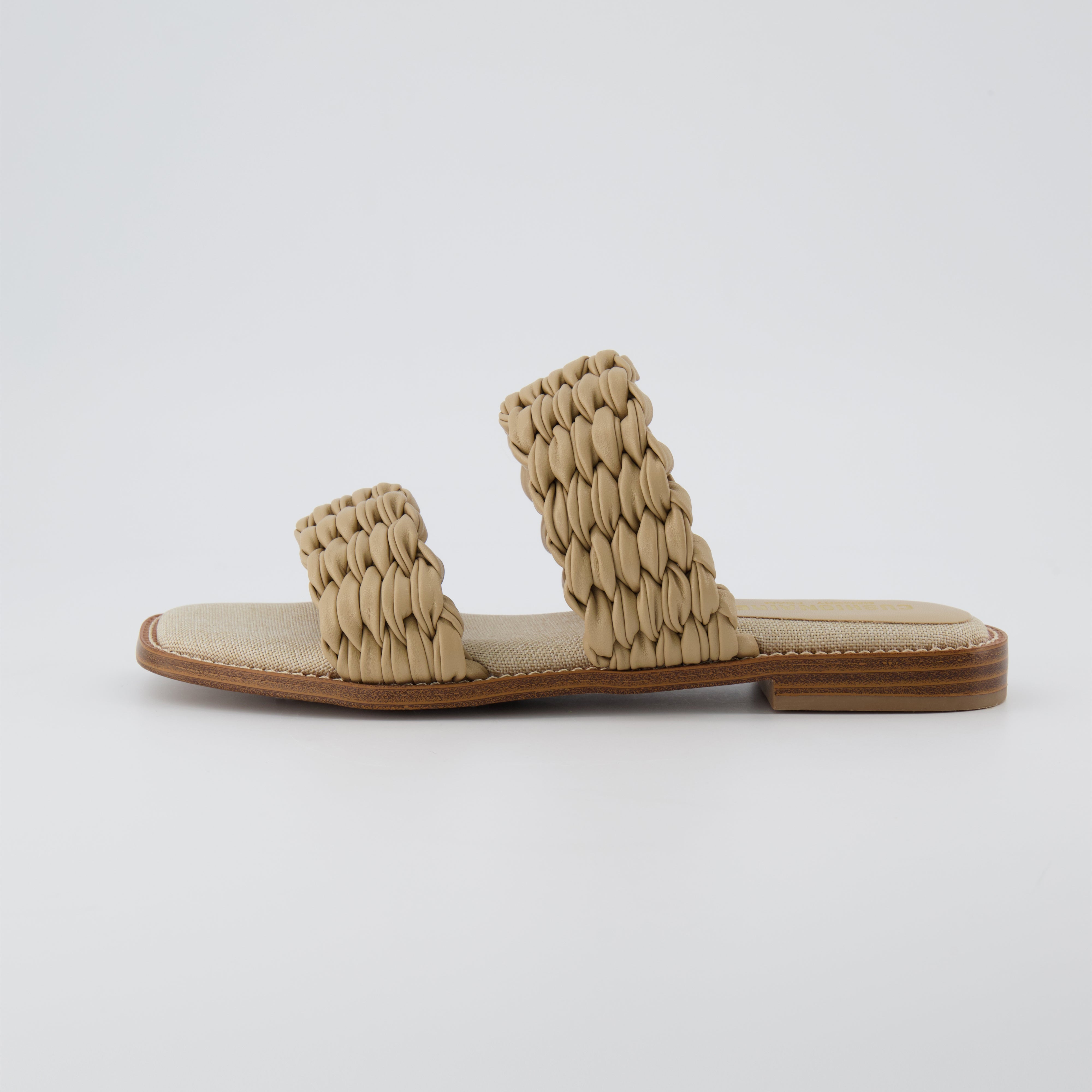 Vibe Braided Two Band Sandal Wheat