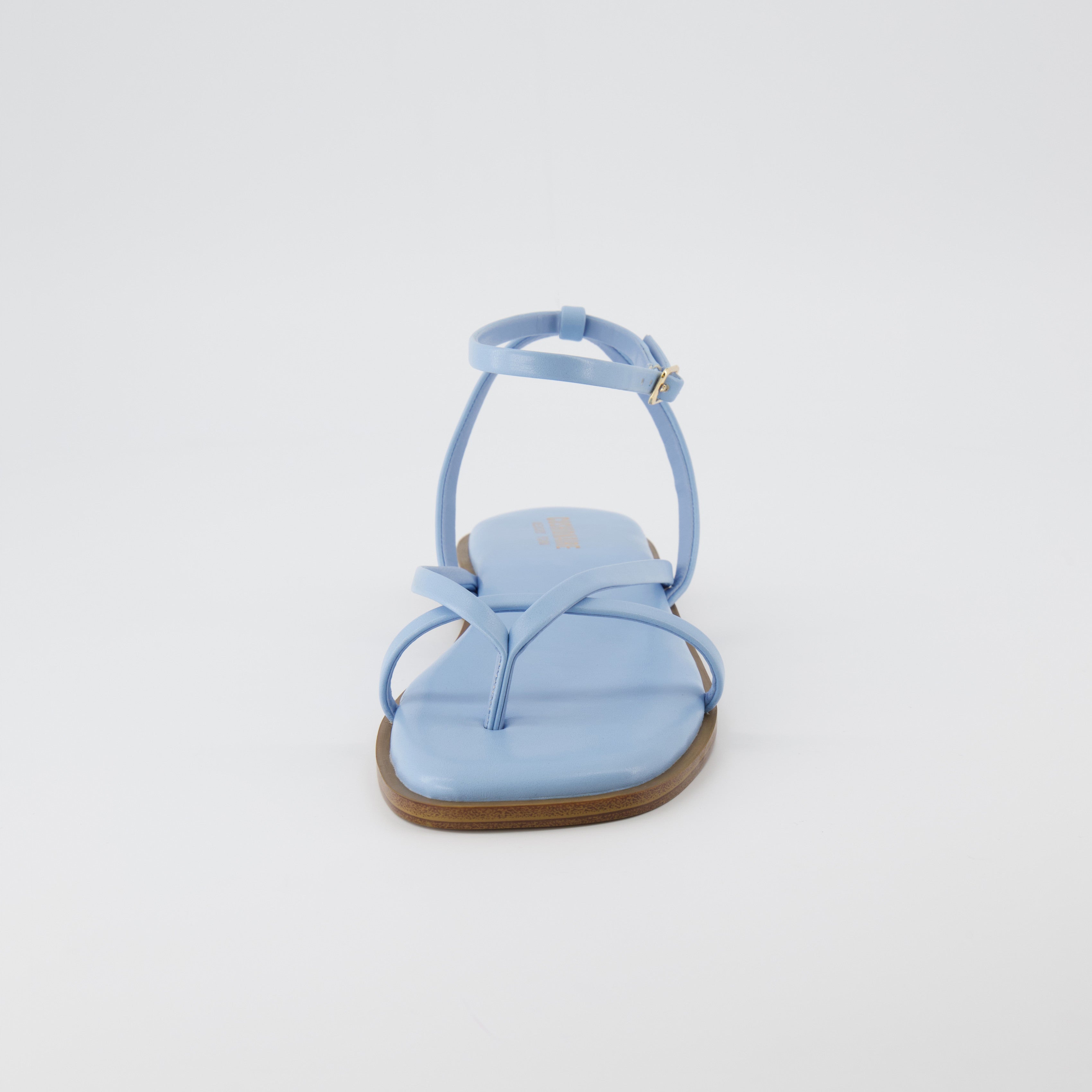 Vida Strappy Flat Sandal Light Blue