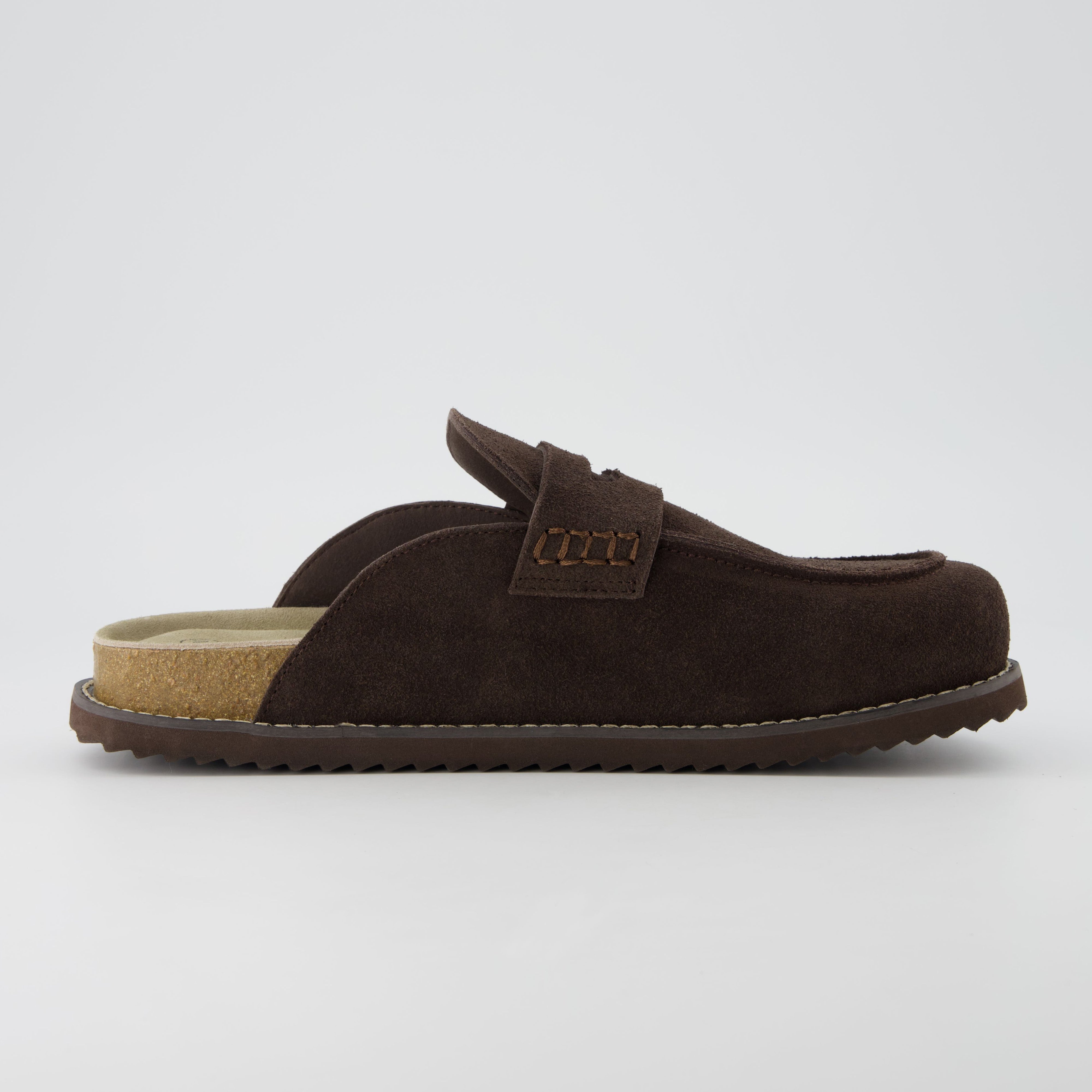 Wally Men's Loafer Clogs Brown Medium