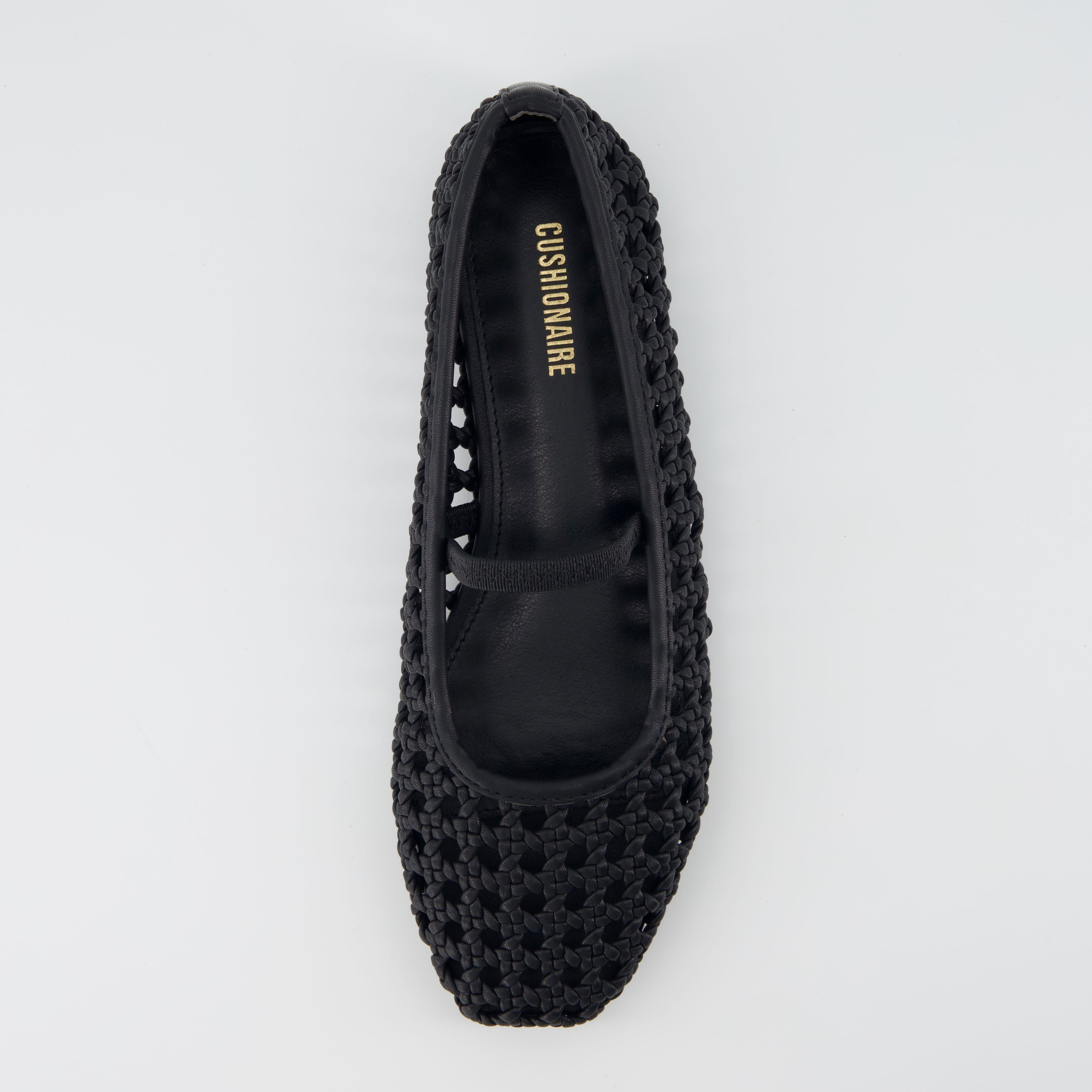 Weavy Woven Mary Jane Black