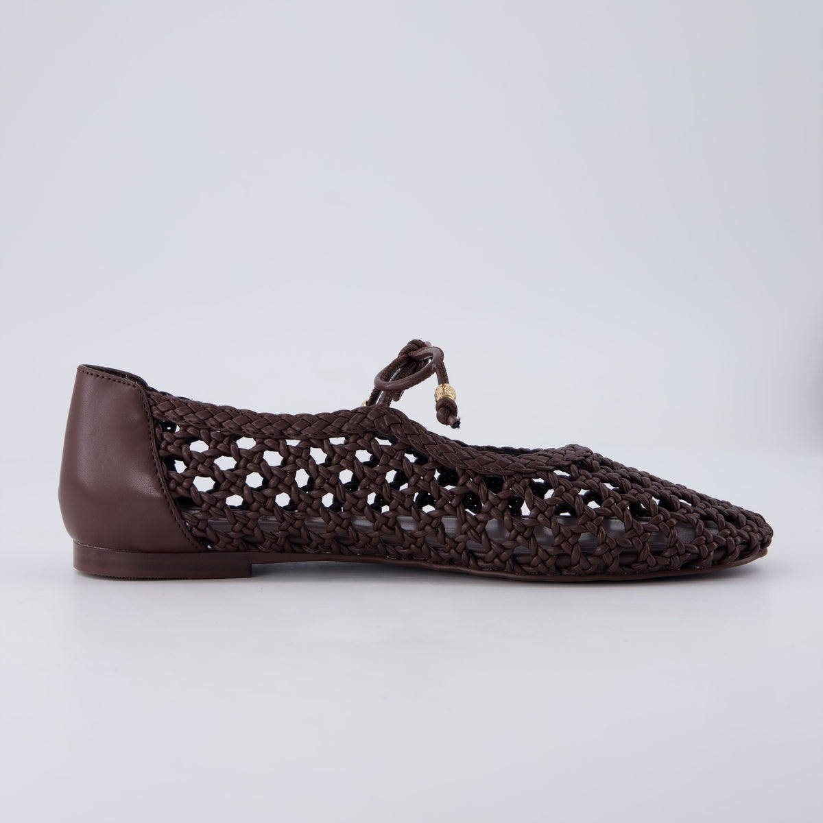 Wesley Woven Ballet Flats Brown