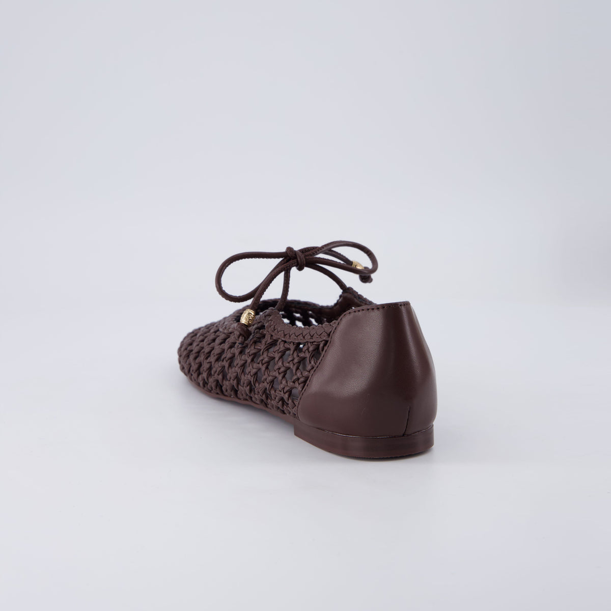 Wesley Woven Ballet Flats Brown