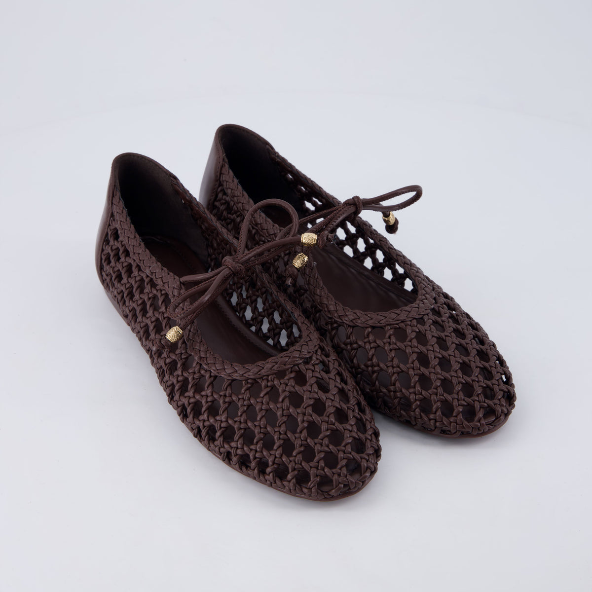 Wesley Woven Ballet Flats Brown