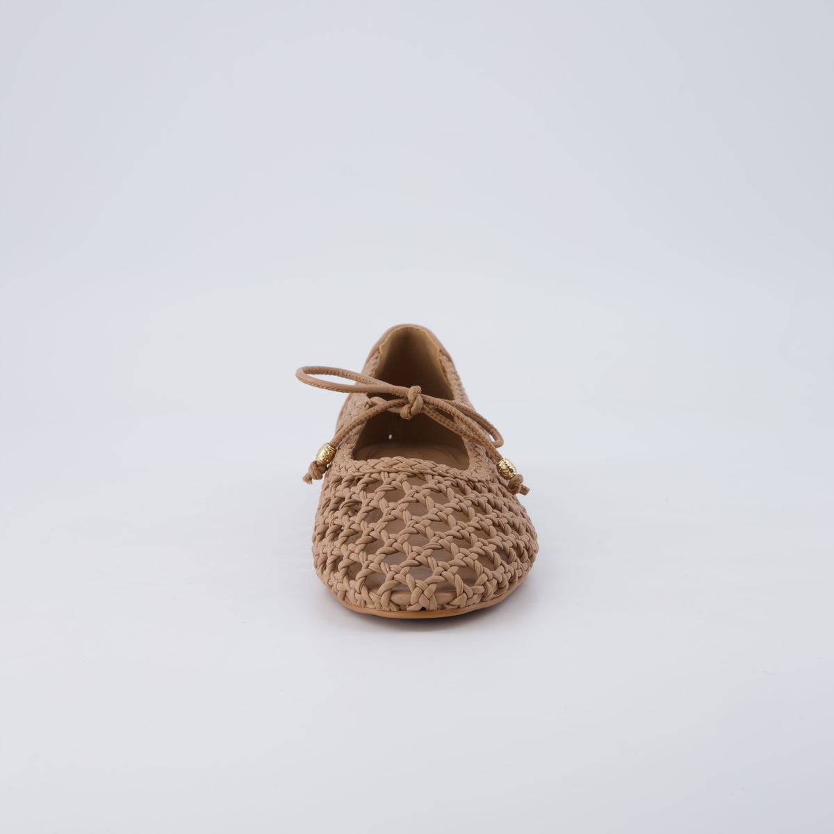 Wesley Woven Ballet Flats Latte