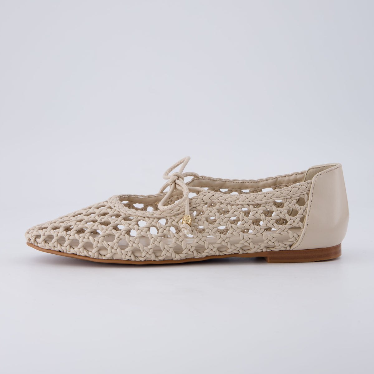 Wesley Woven Ballet Flats Wheat