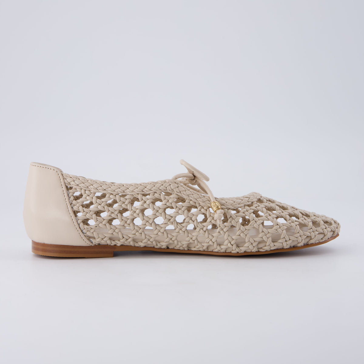Wesley Woven Ballet Flats Wheat