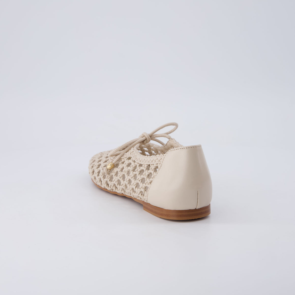 Wesley Woven Ballet Flats Wheat