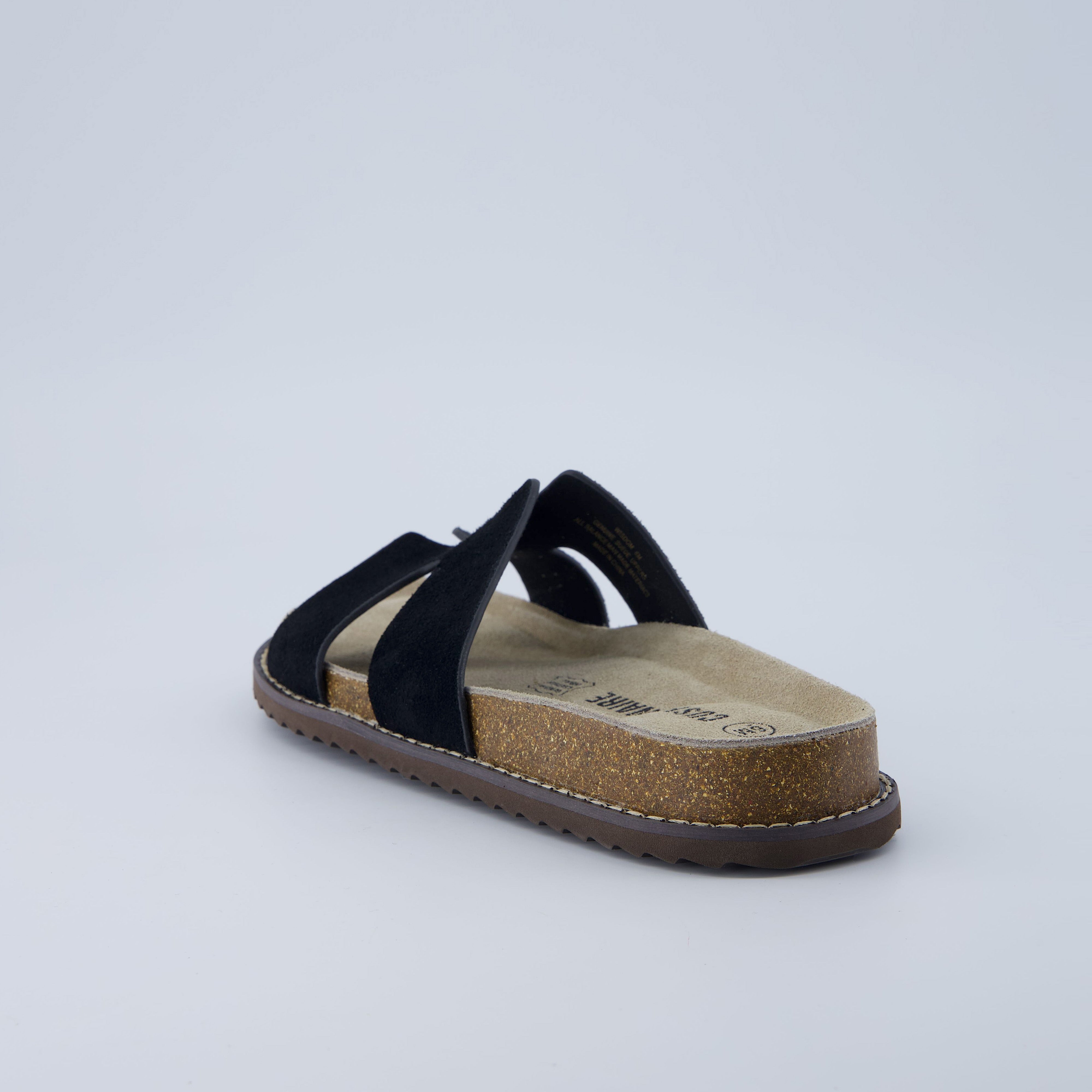 Wisdom Cork Sandals Black