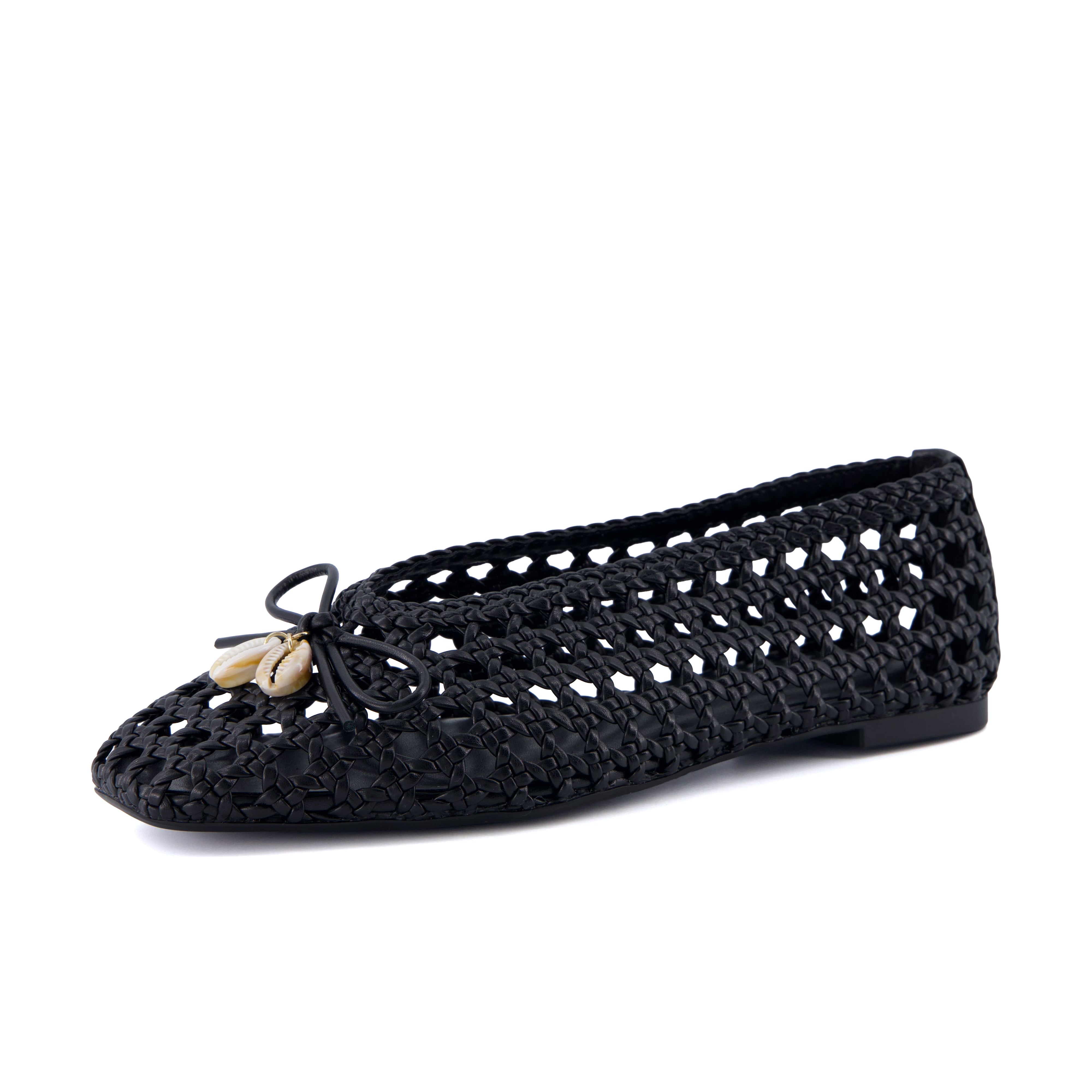 Witty Woven Ballet Flats Black Medium