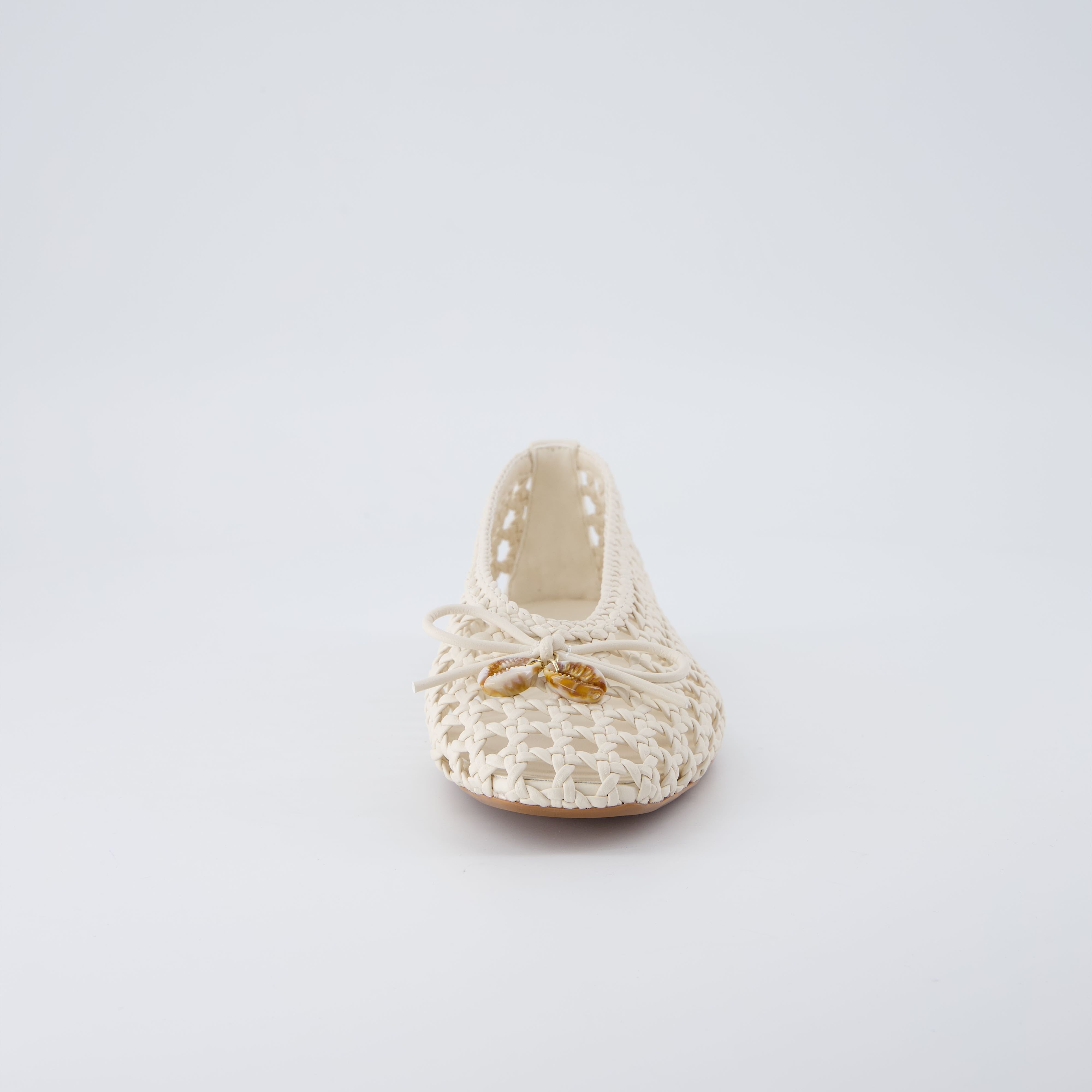 Witty Woven Ballet Flats Ivory Medium