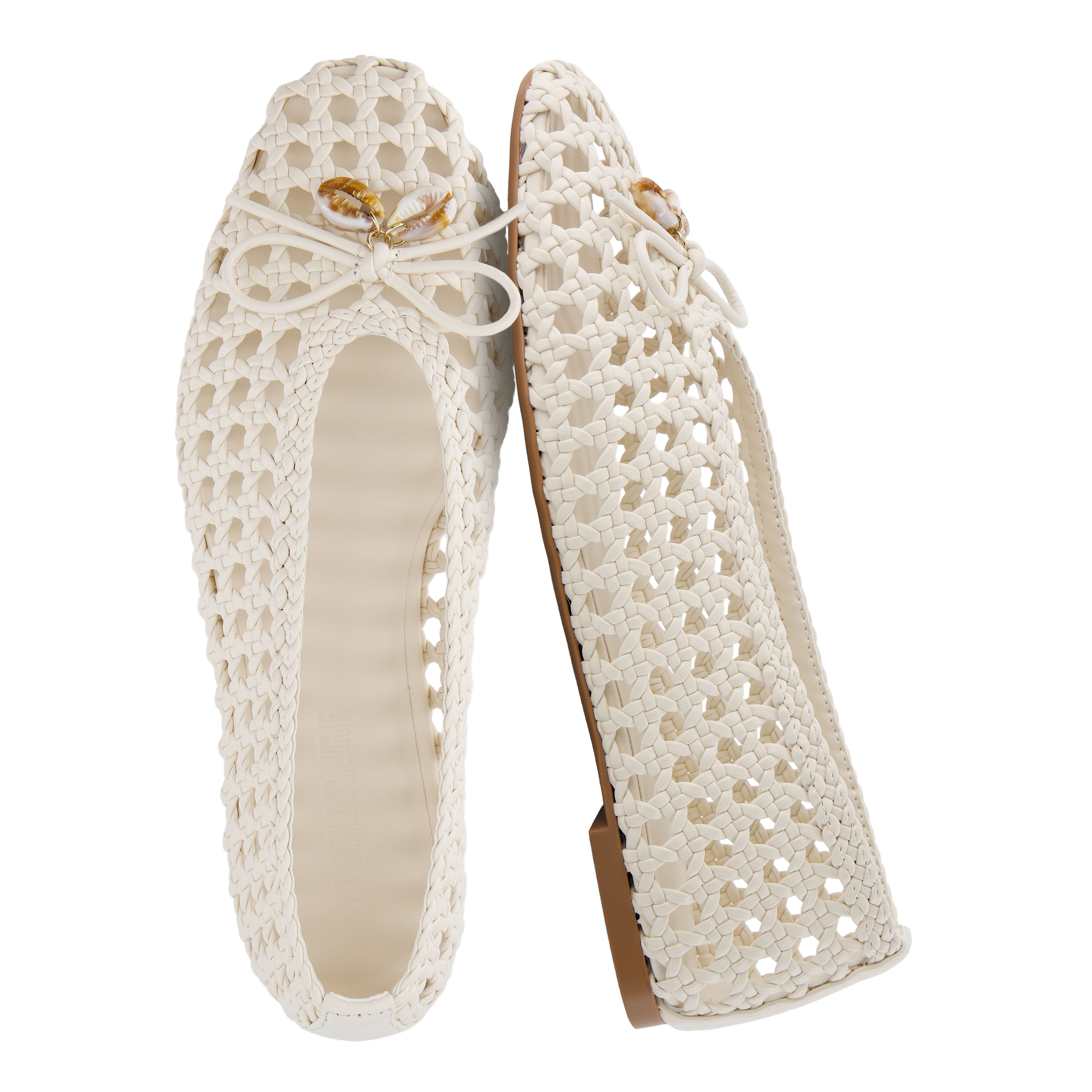 Witty Woven Ballet Flats Ivory Medium
