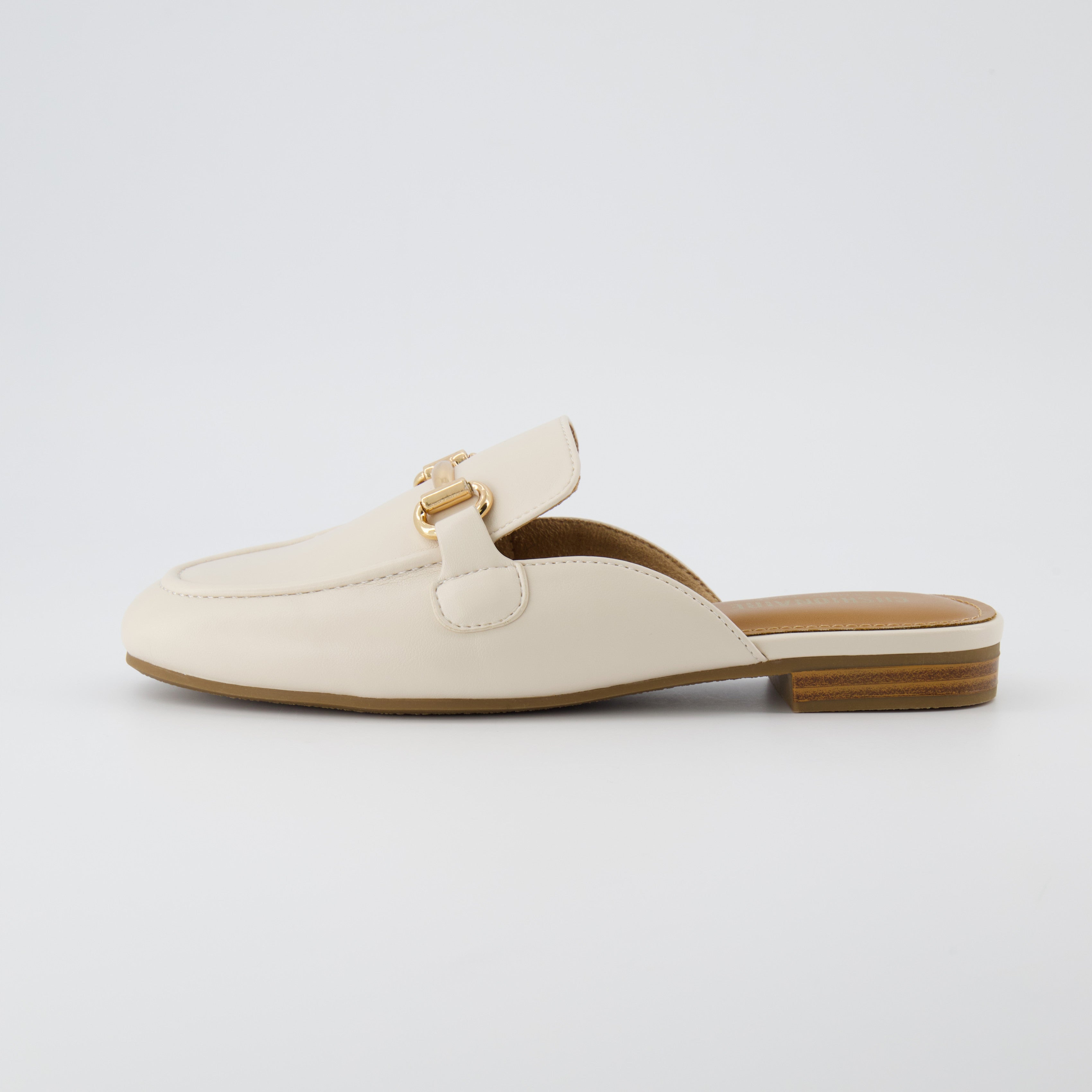 Yates Buckle Slip On Mule Bone
