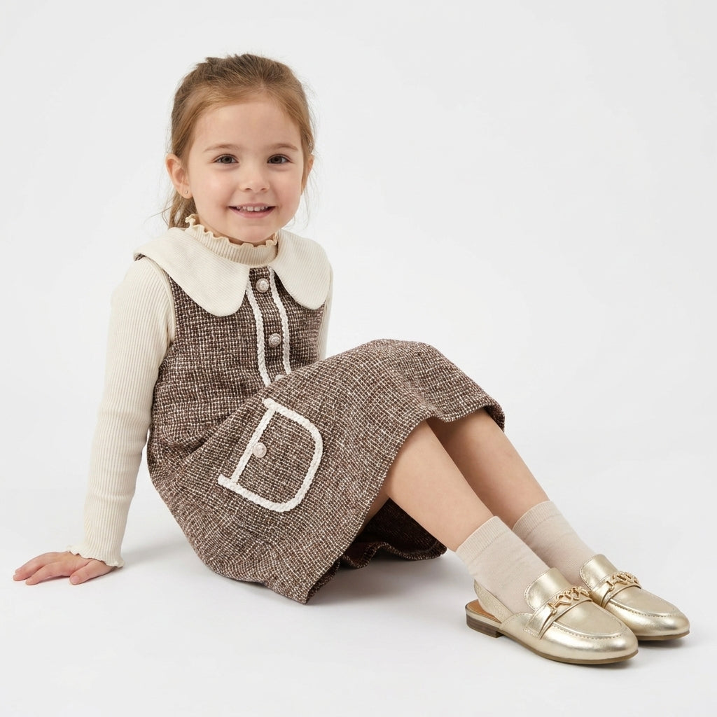 Yep Girls Penny Loafers Gold Medium
