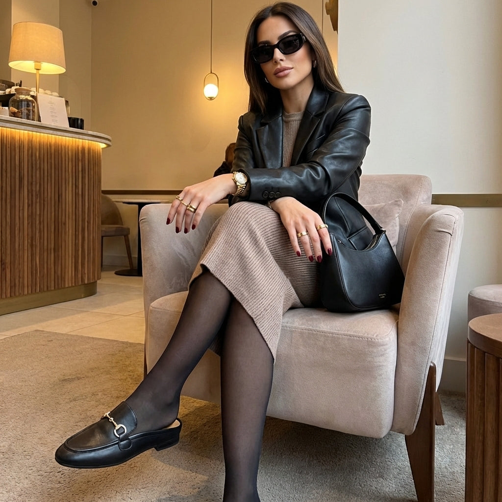 Yummy Slip On Mules Black
