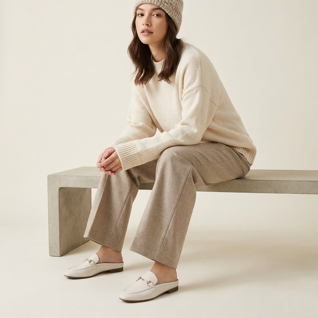 Yummy Slip On Mules Bone