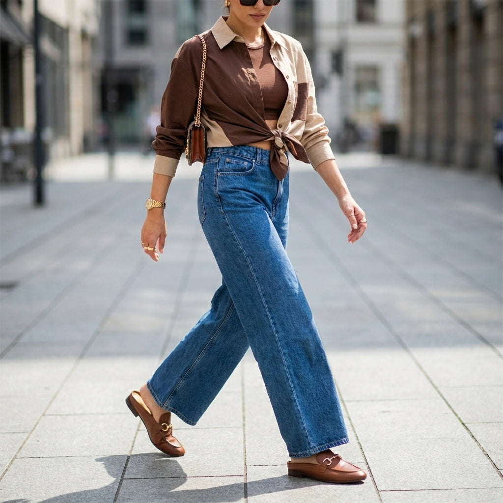Yummy Slip On Mules Cognac
