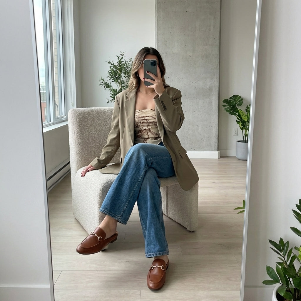 Yummy Slip On Mules Cognac