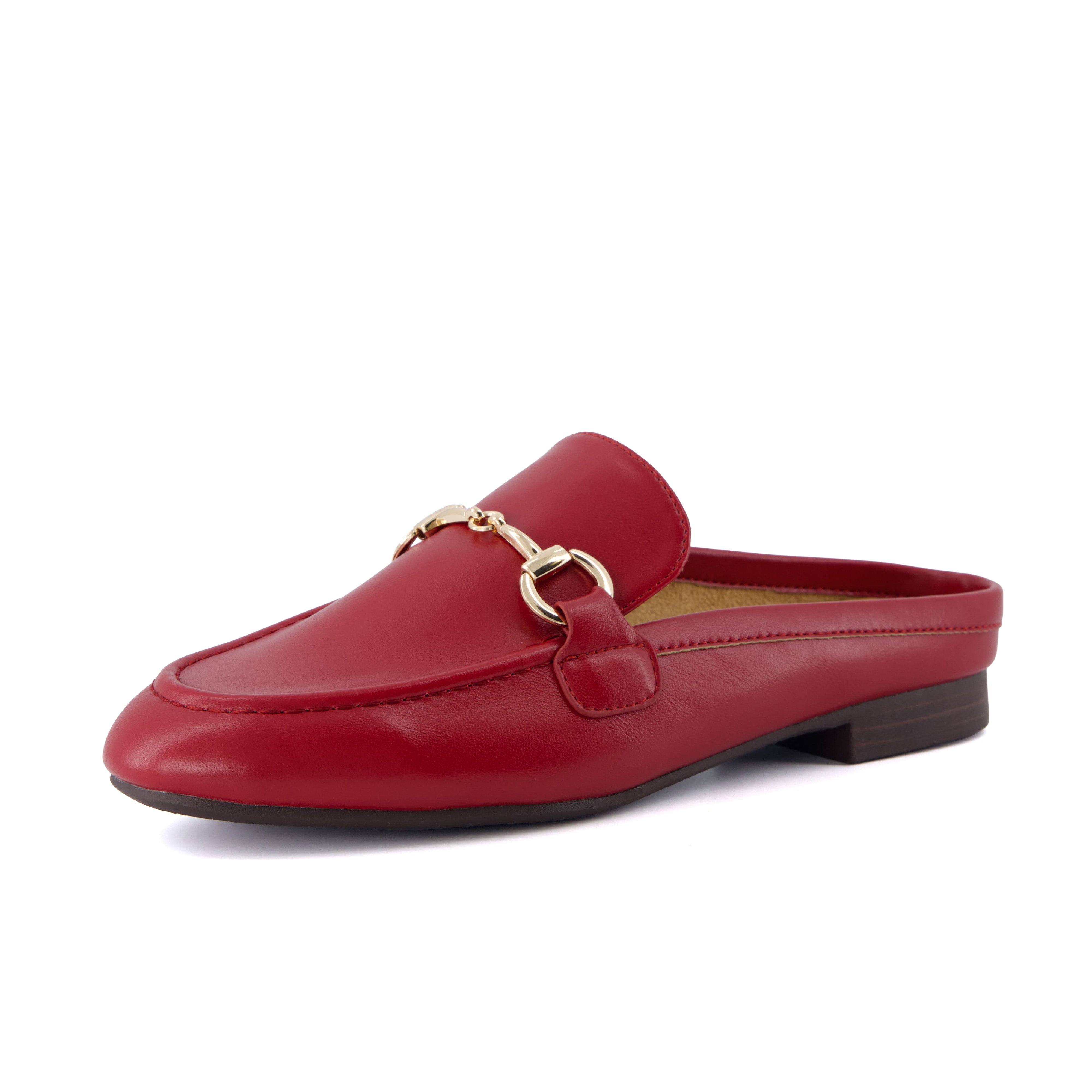 Yummy Slip On Mules Red