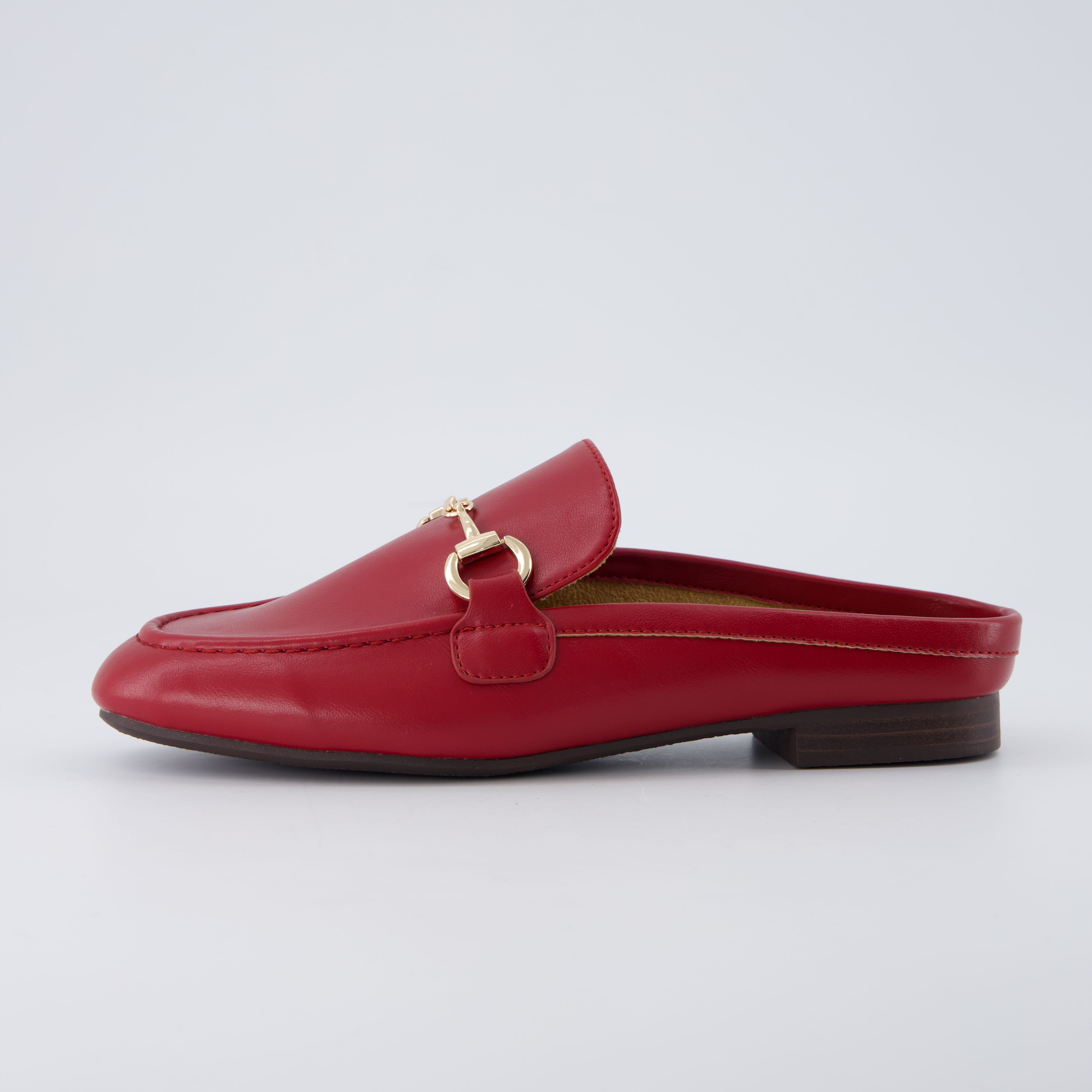 Yummy Slip On Mules Red