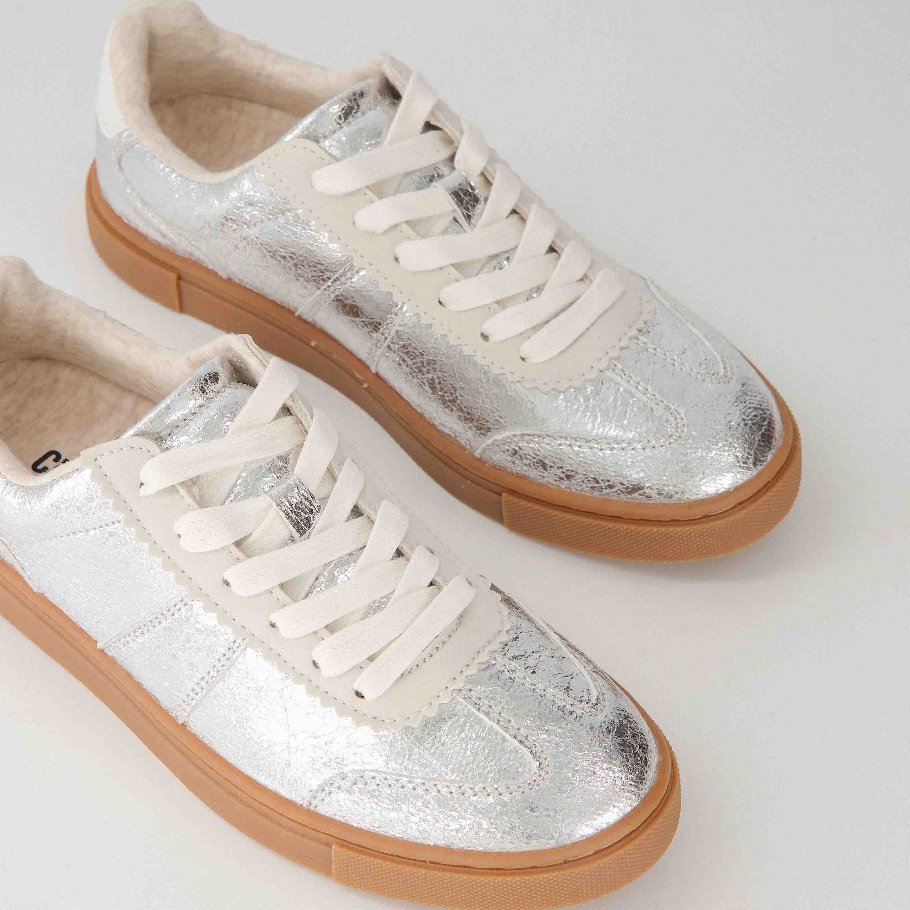 Balance Lace Up Sneaker Silver